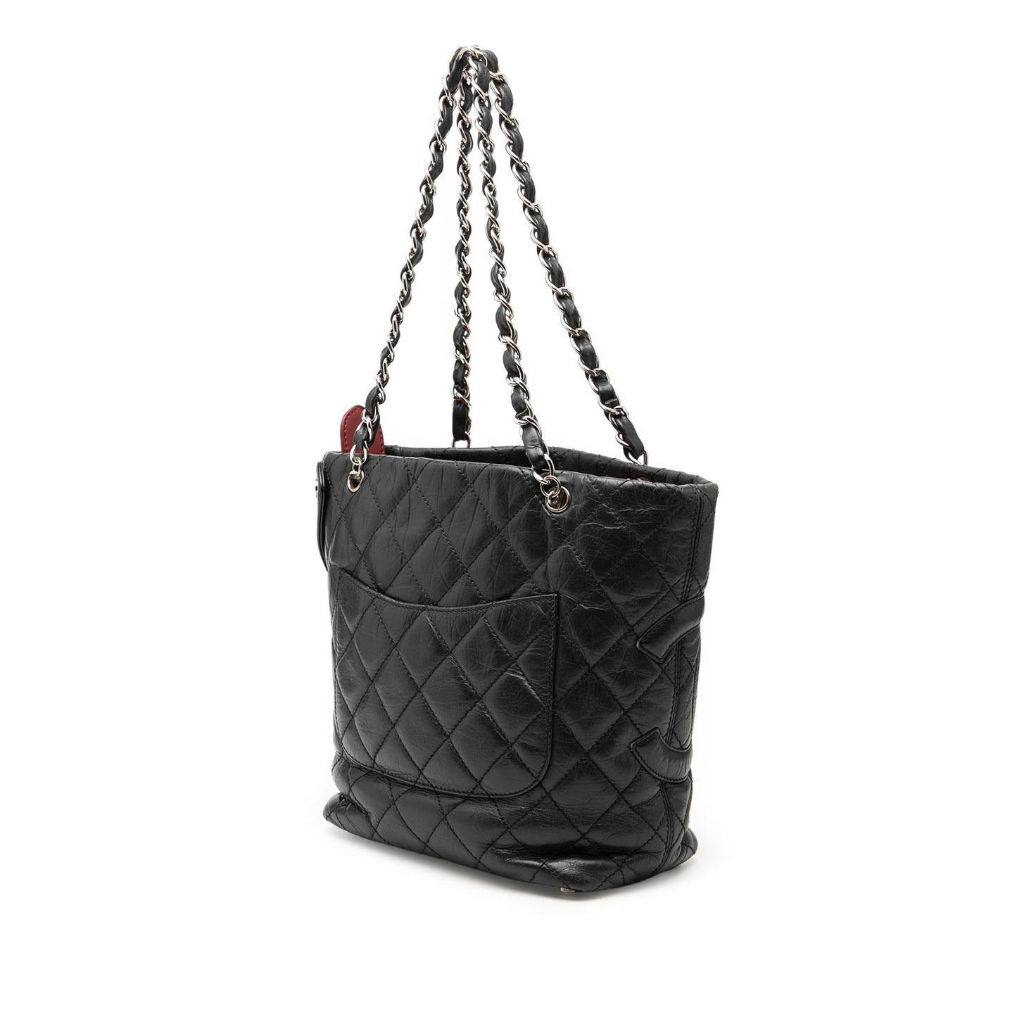 Chanel Small Quilted Aged Calfskin Cotton Club Tote