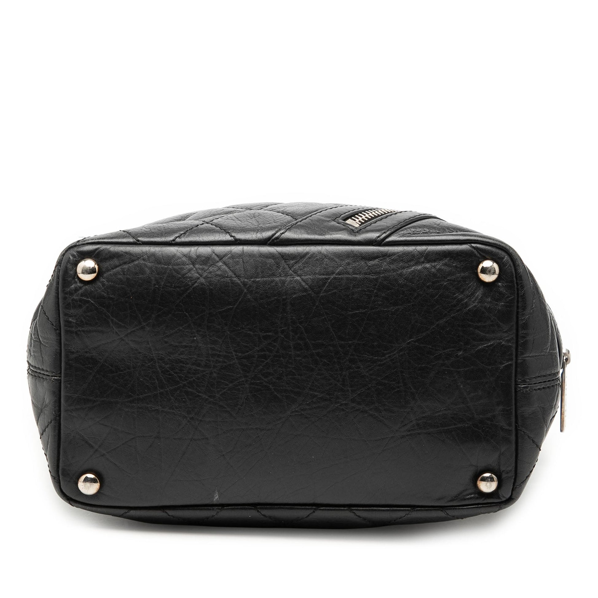 Chanel Small Quilted Aged Calfskin Cotton Club Tote