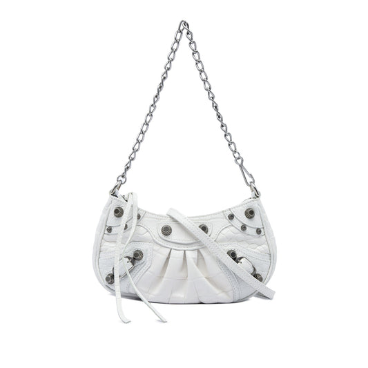 Balenciaga Mini Embossed Leather Motocross Le Cagole