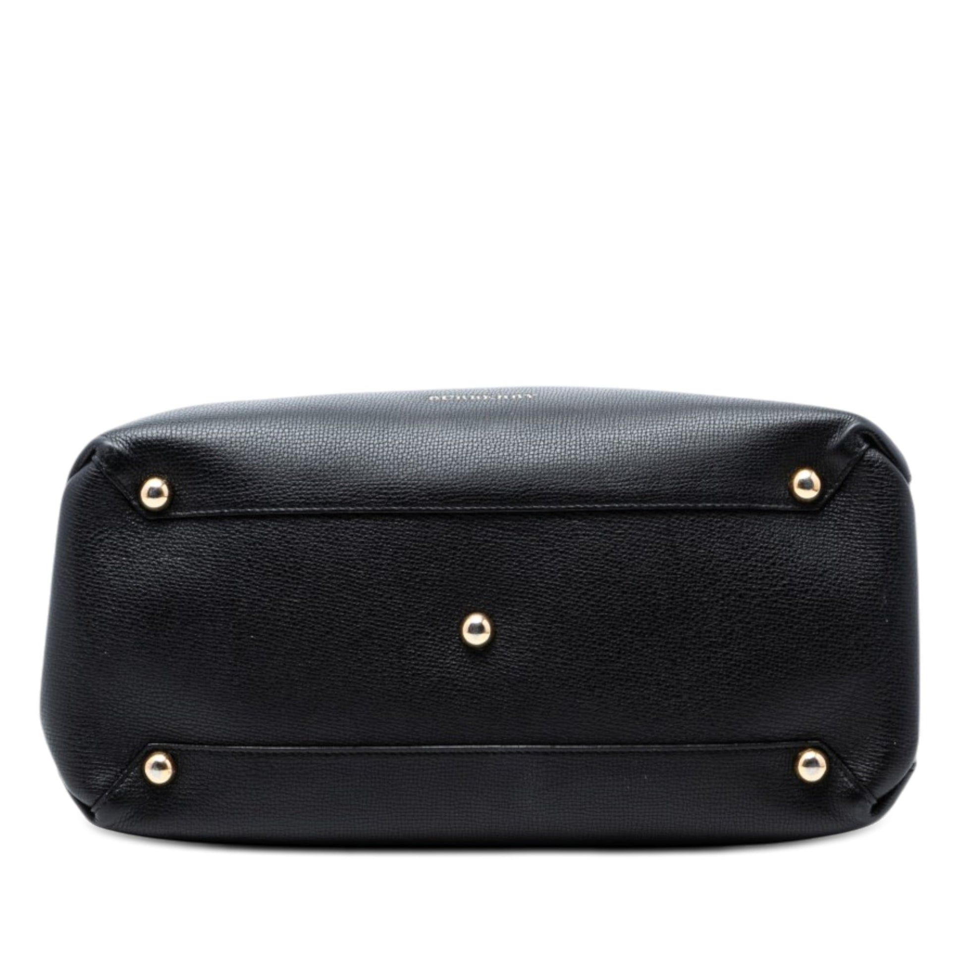 Burberry Medium Leather and House Check Banner Satchel