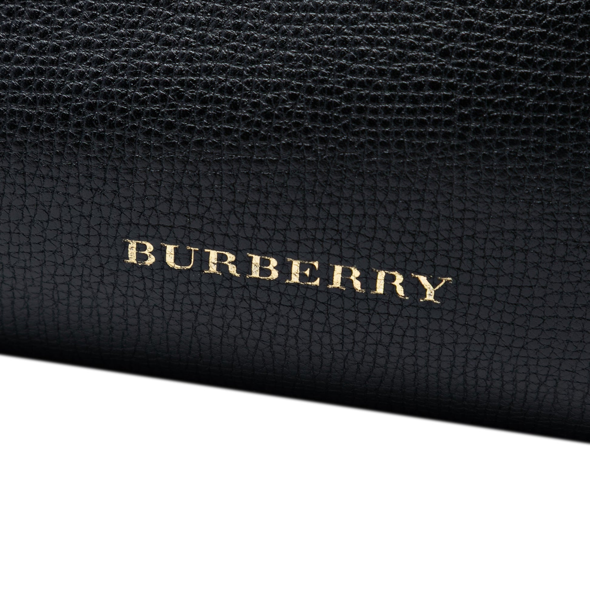 Burberry Medium Leather and House Check Banner Satchel