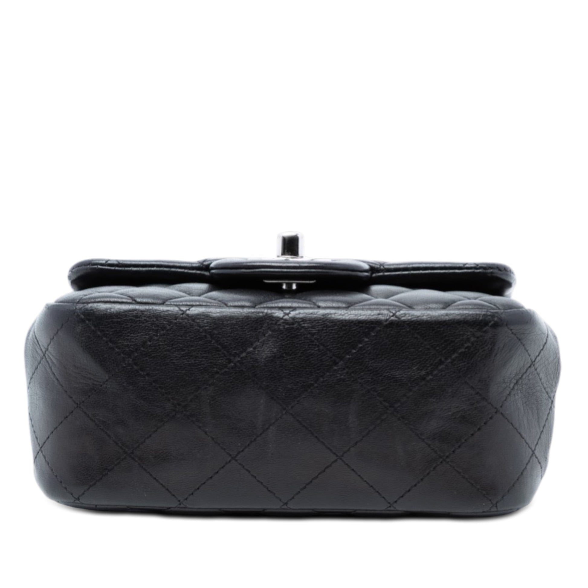 Mini Square Classic Lambskin Single Flap
