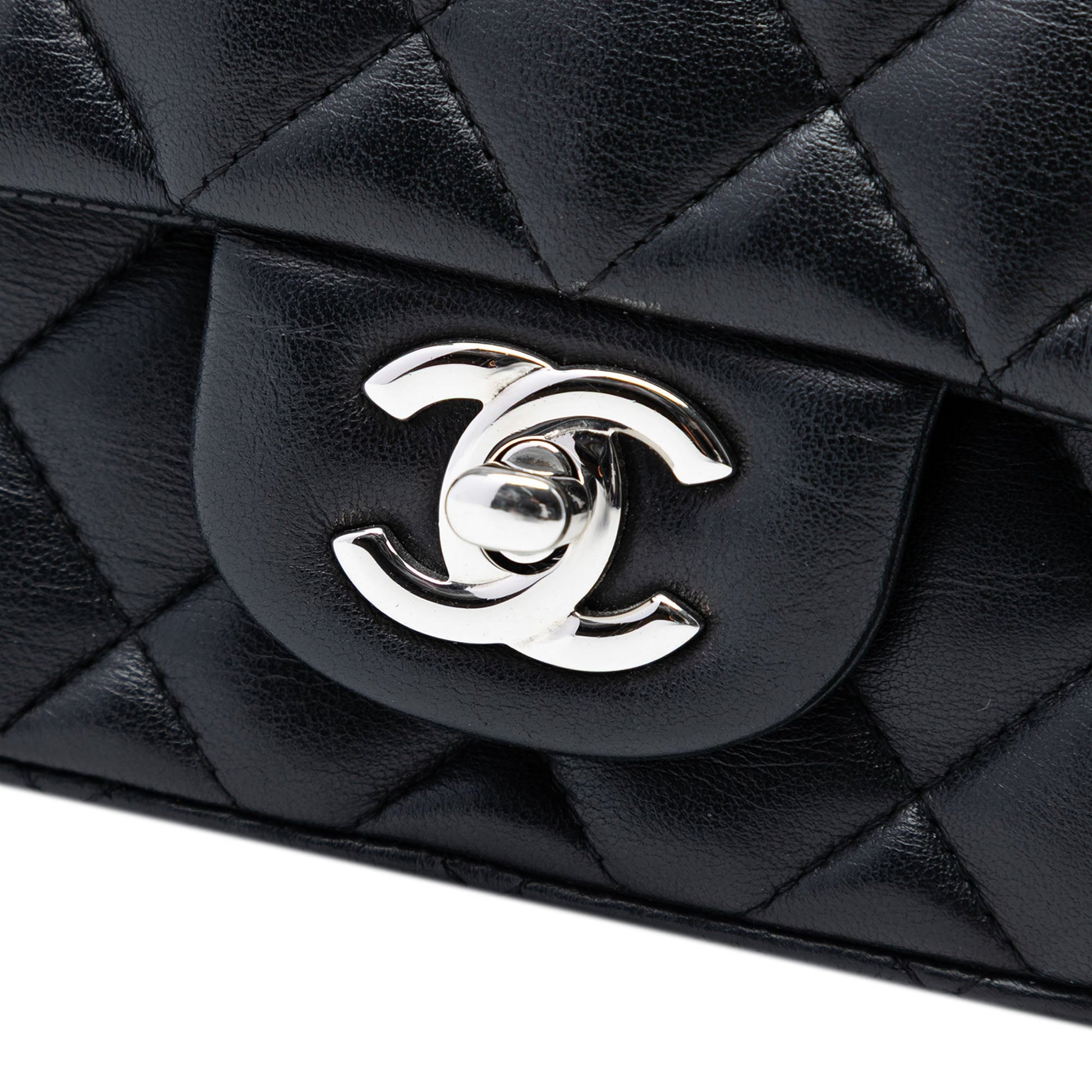 Mini Square Classic Lambskin Single Flap