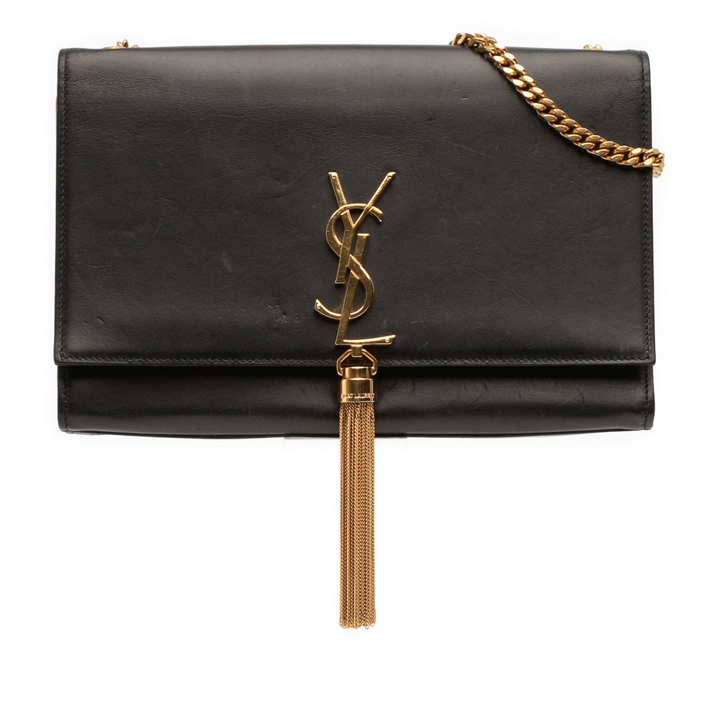 Saint Laurent Medium Smooth Calfskin Classic Monogram Kate Tassel Crossbody