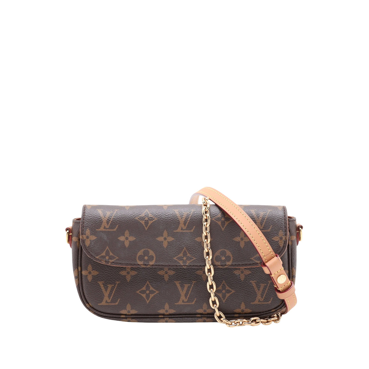 Louis Vuitton Monogram Ivy Wallet On Chain — Brown