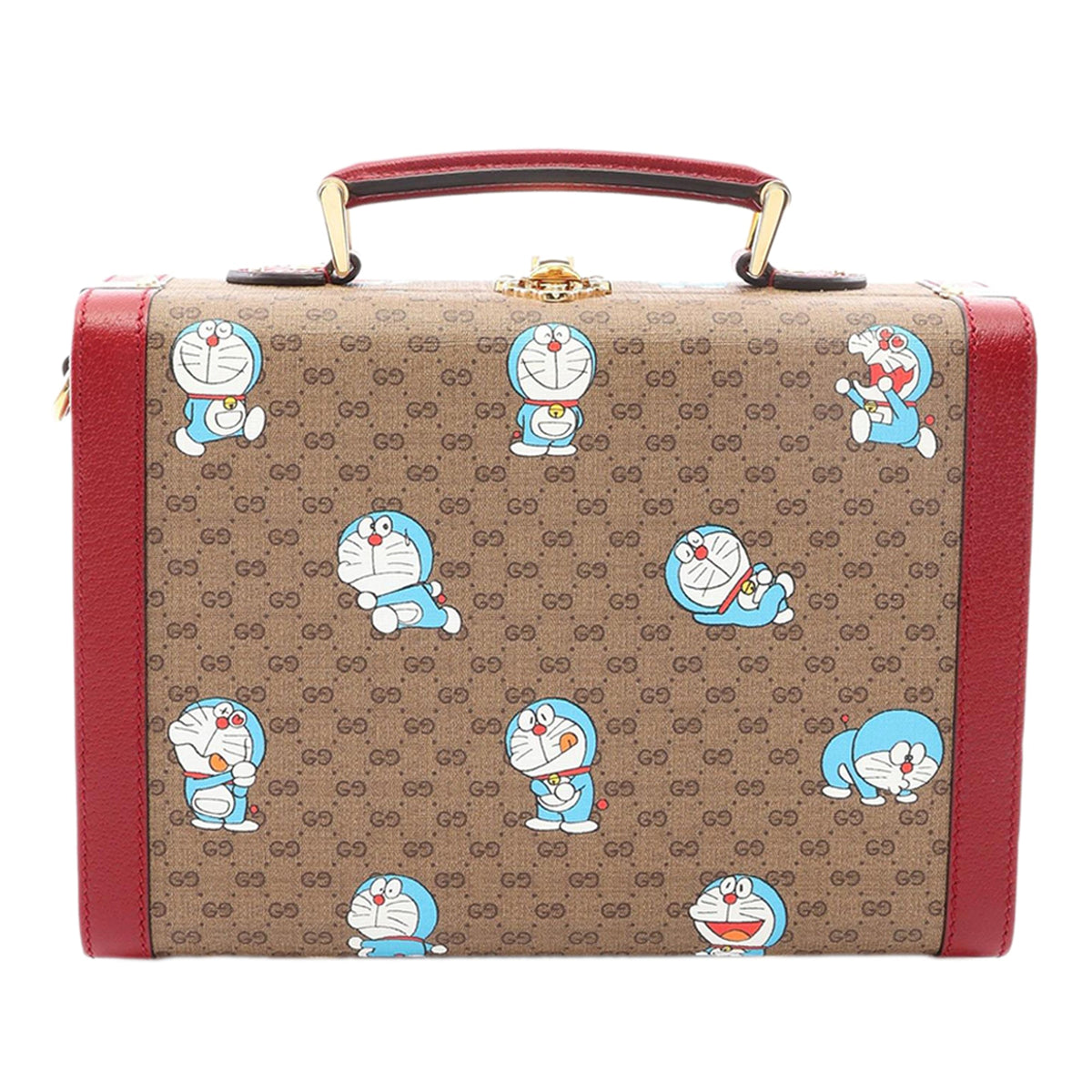 Gucci Micro  GG Supreme Doraemon Vanity Case — Beige