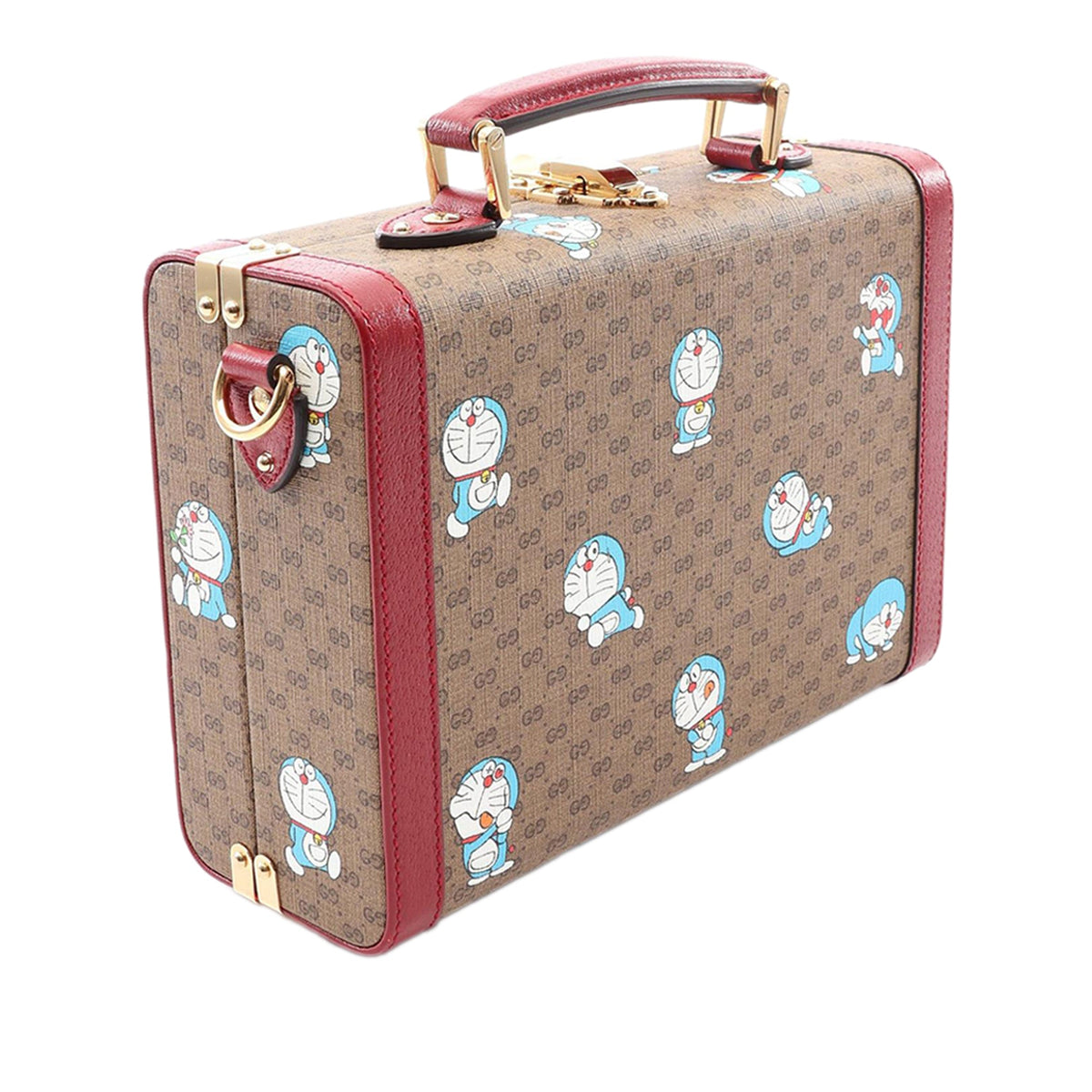 Gucci Micro  GG Supreme Doraemon Vanity Case — Beige