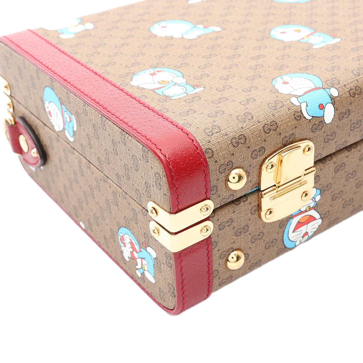 Gucci Micro  GG Supreme Doraemon Vanity Case — Beige