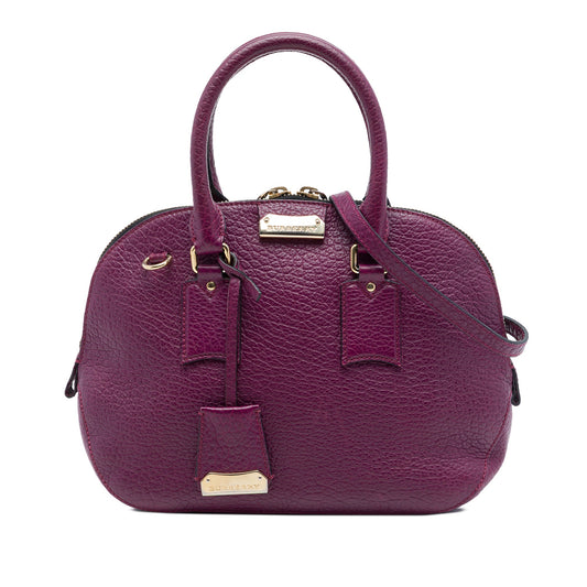 Burberry Small Grained Calfskin Heritage Orchard Bowling Bag