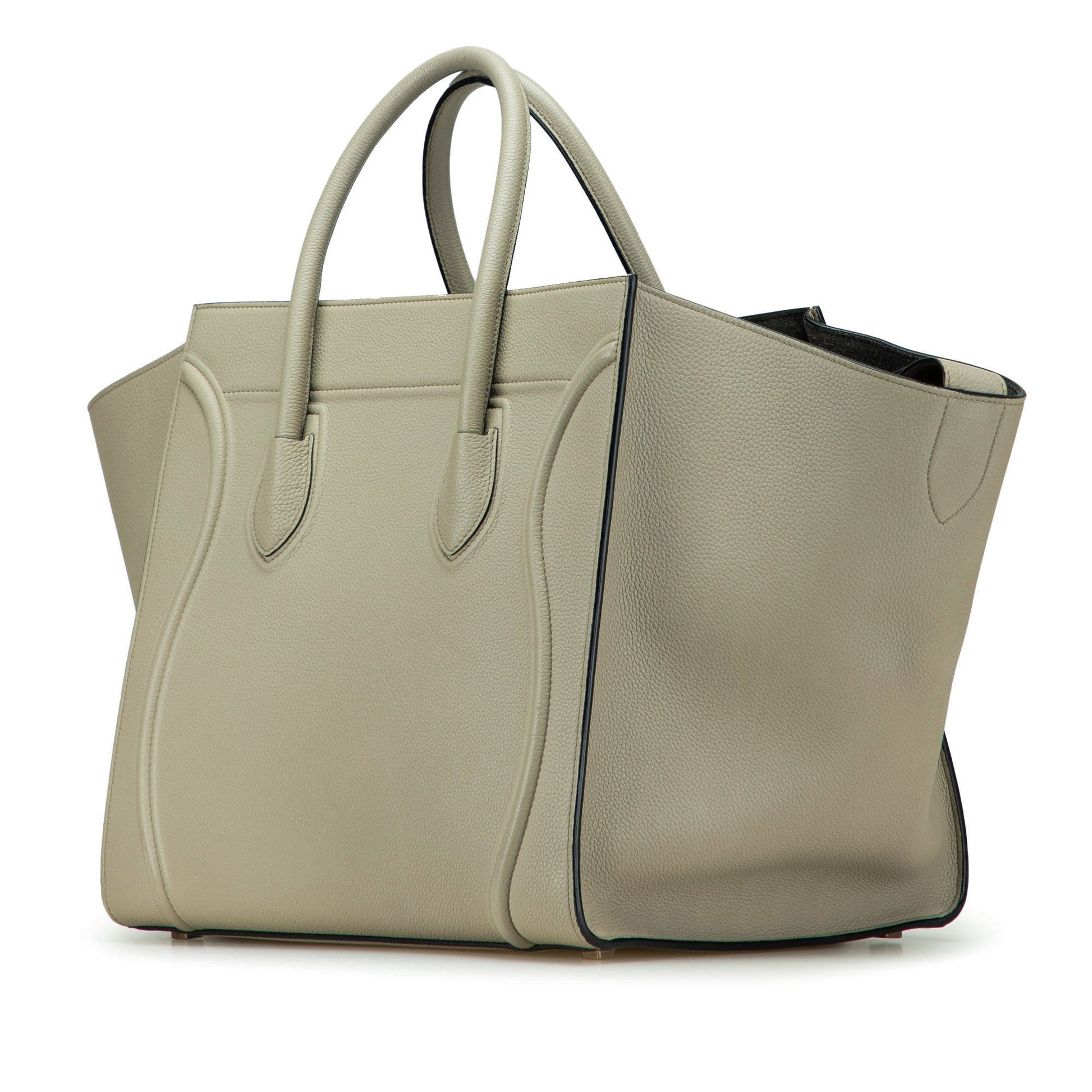 Celine Medium Leather Luggage Phantom Tote