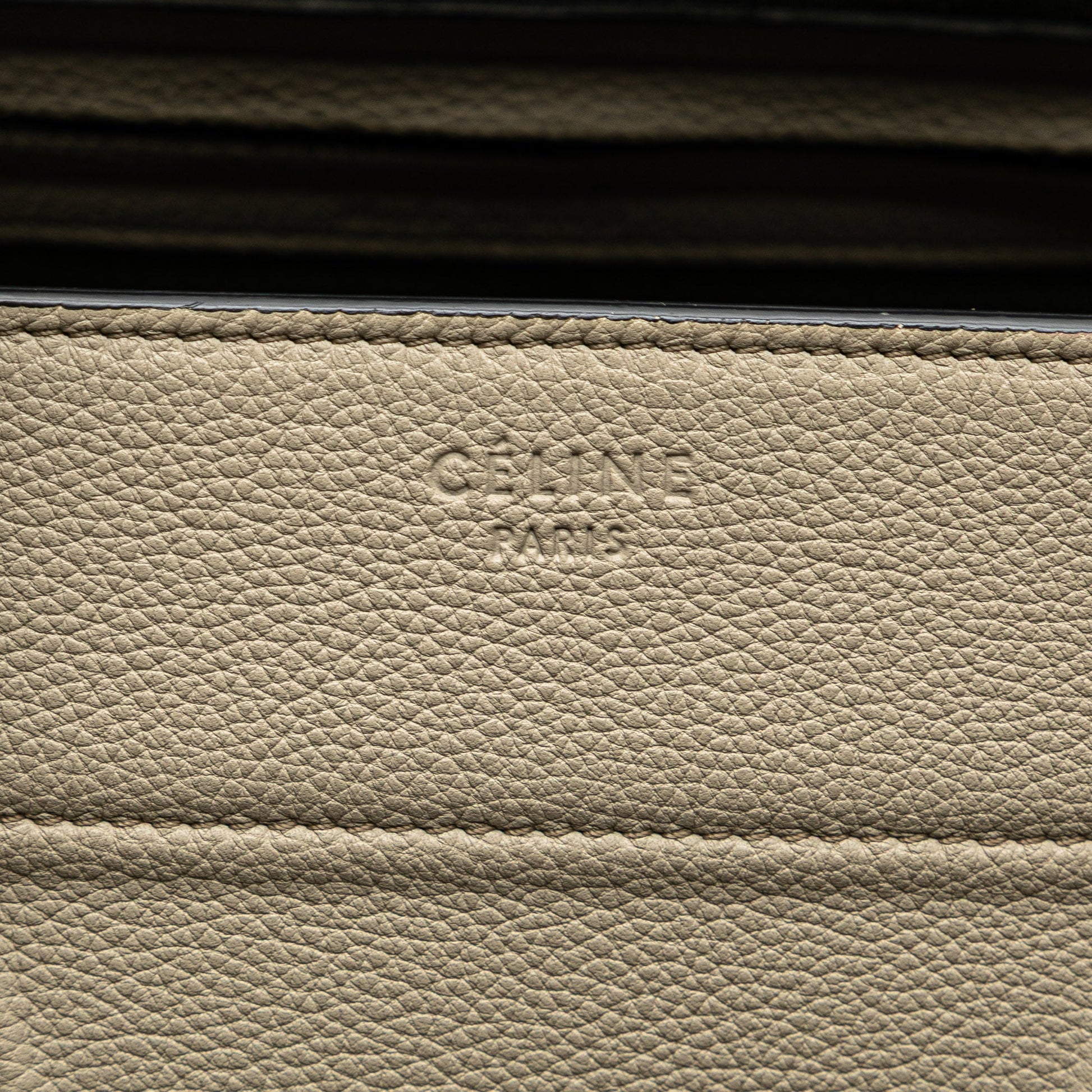 Celine Medium Leather Luggage Phantom Tote