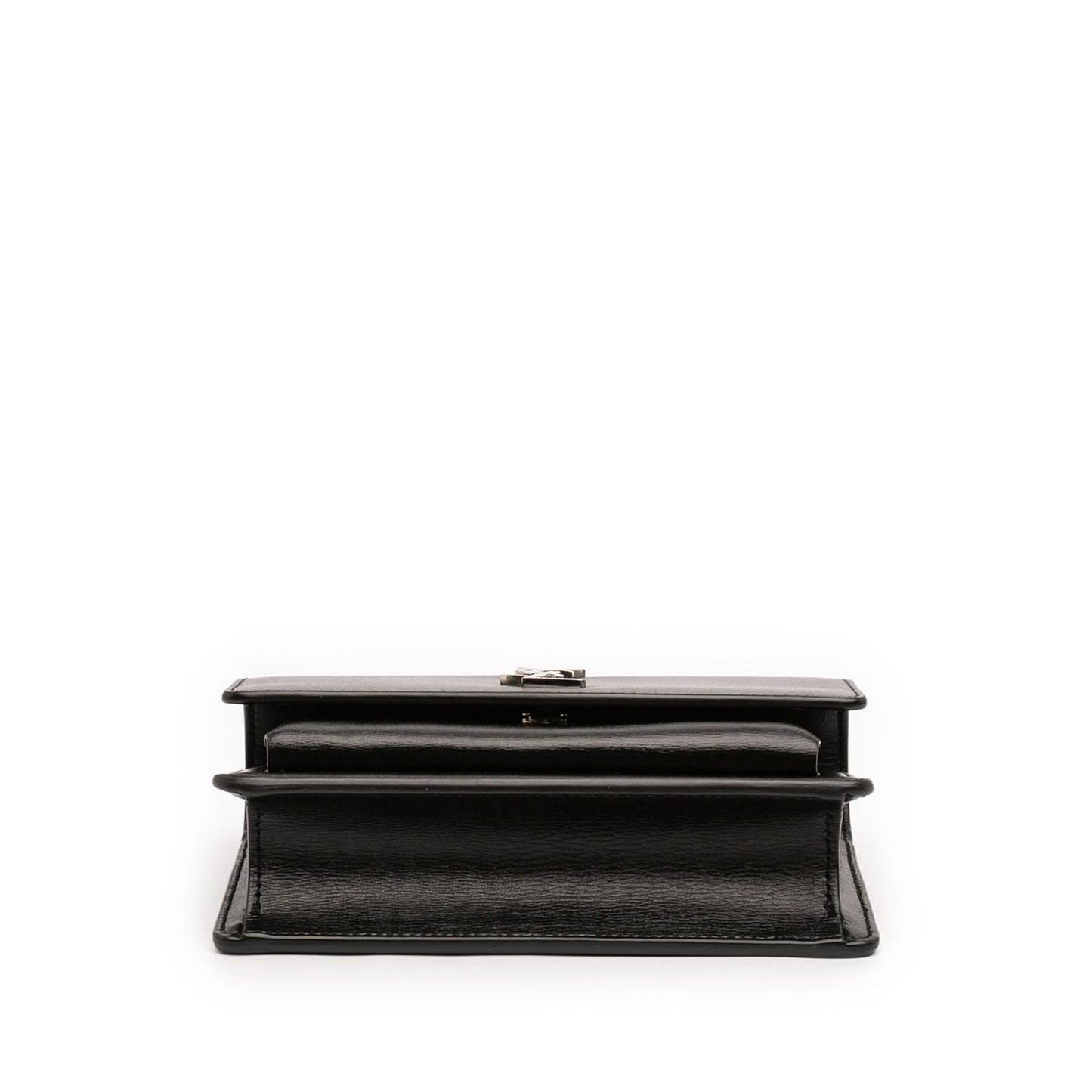 Saint Laurent Mini Leather Monogram Sunset Wallet on Chain