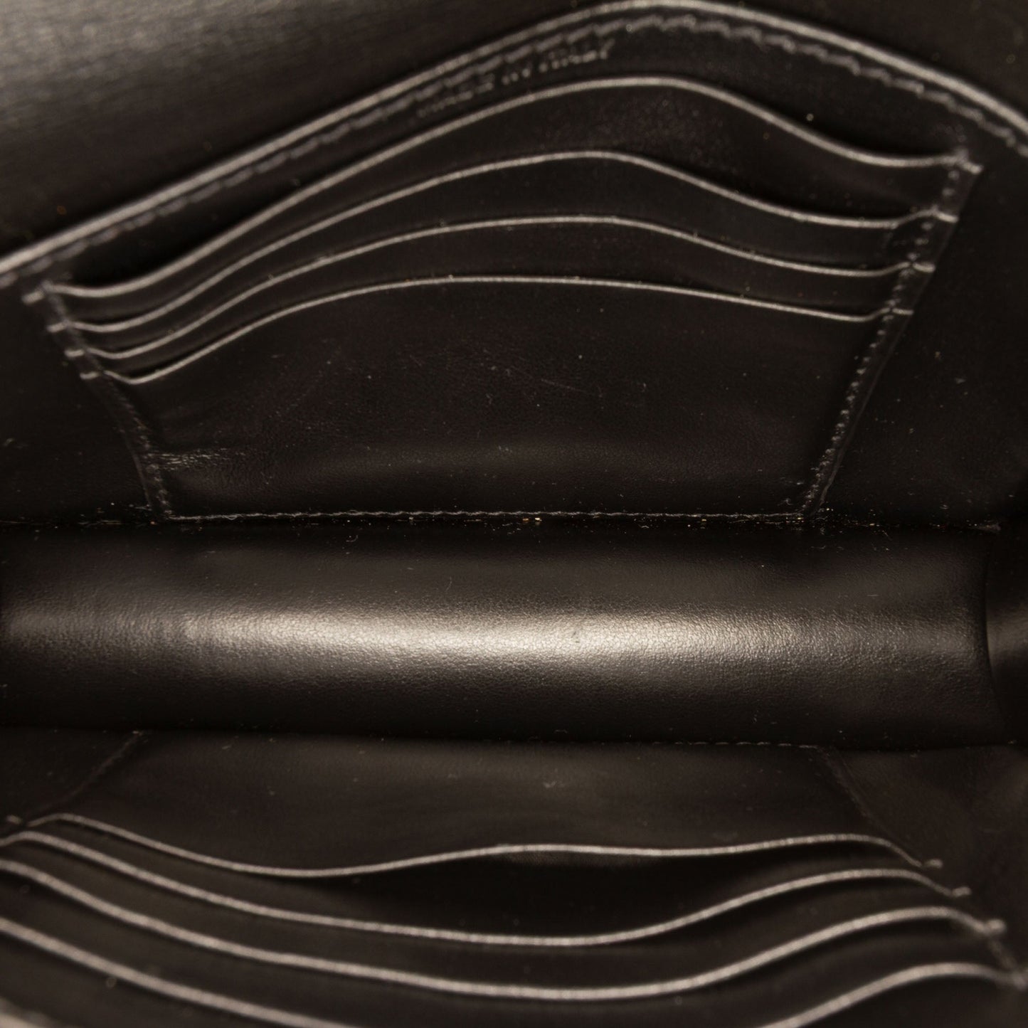 Saint Laurent Mini Leather Monogram Sunset Wallet on Chain