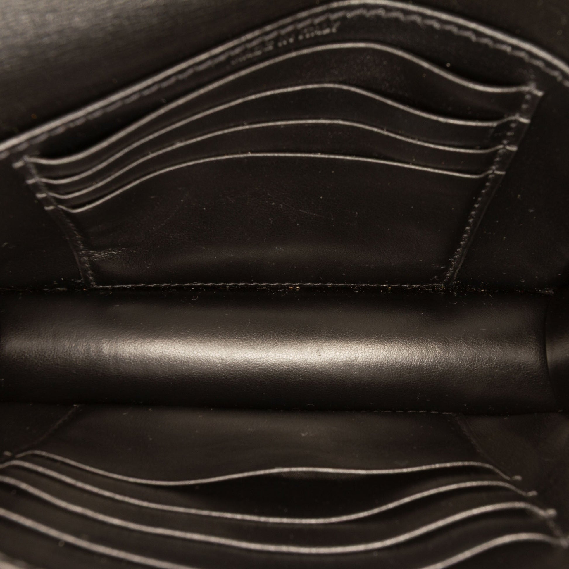 Saint Laurent Mini Leather Monogram Sunset Wallet on Chain