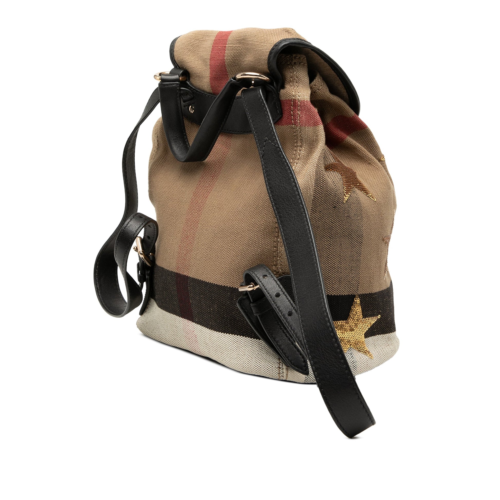 Burberry Mega Check Canvas Star Sequin Backpack