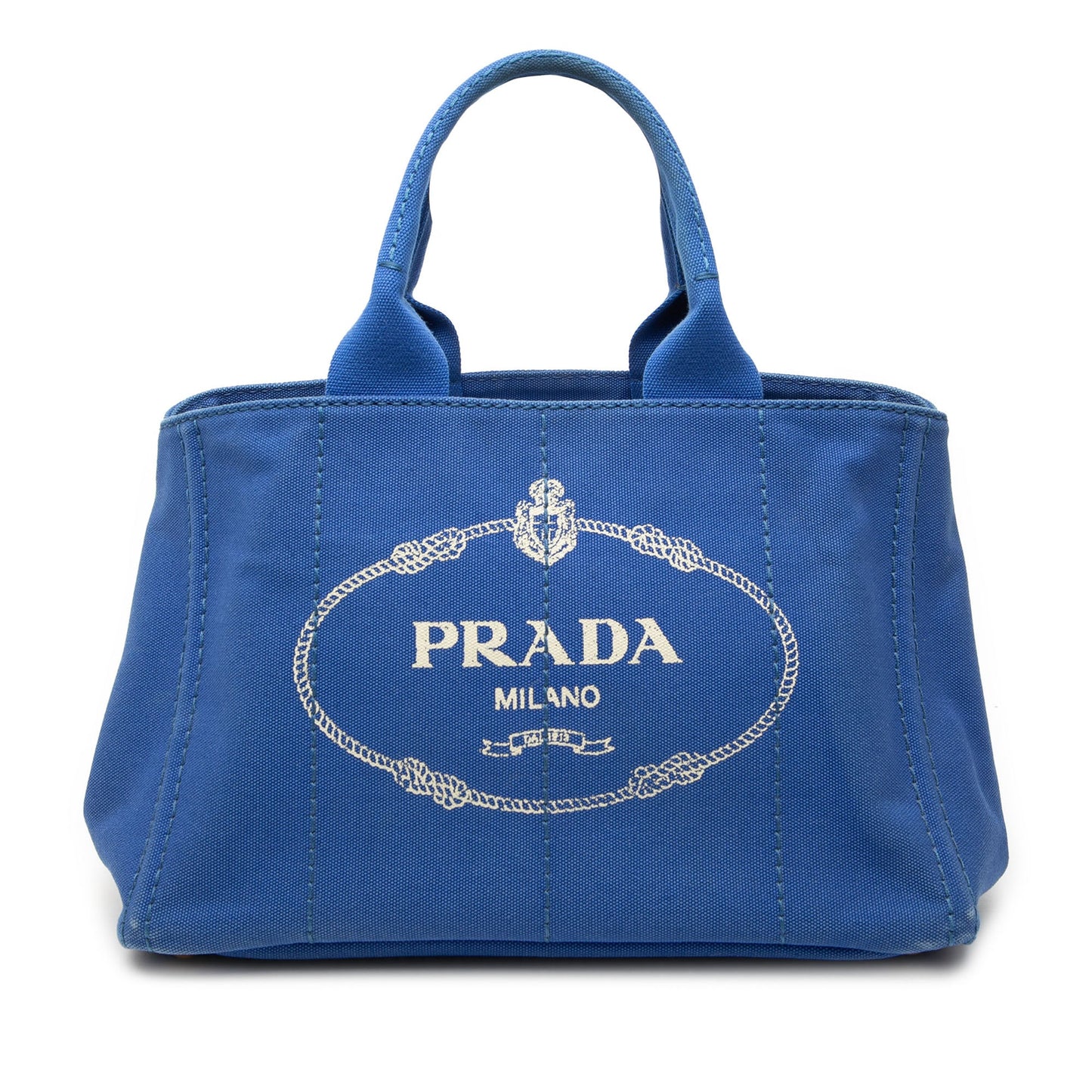 Prada Canvas Canapa Logo Satchel