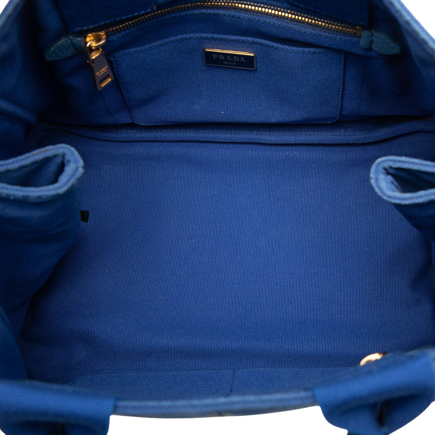 Prada Canvas Canapa Logo Satchel