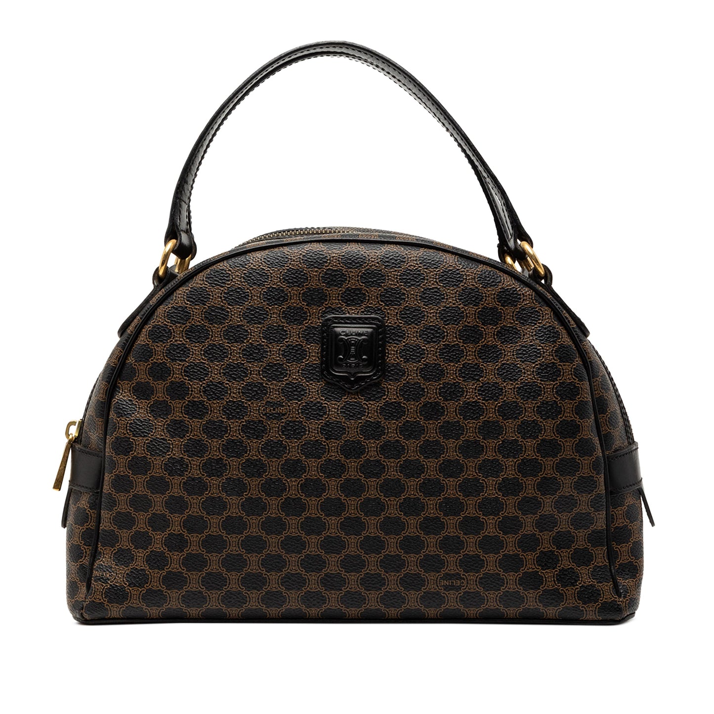 Celine Macadam Coated Canvas Dome Handbag