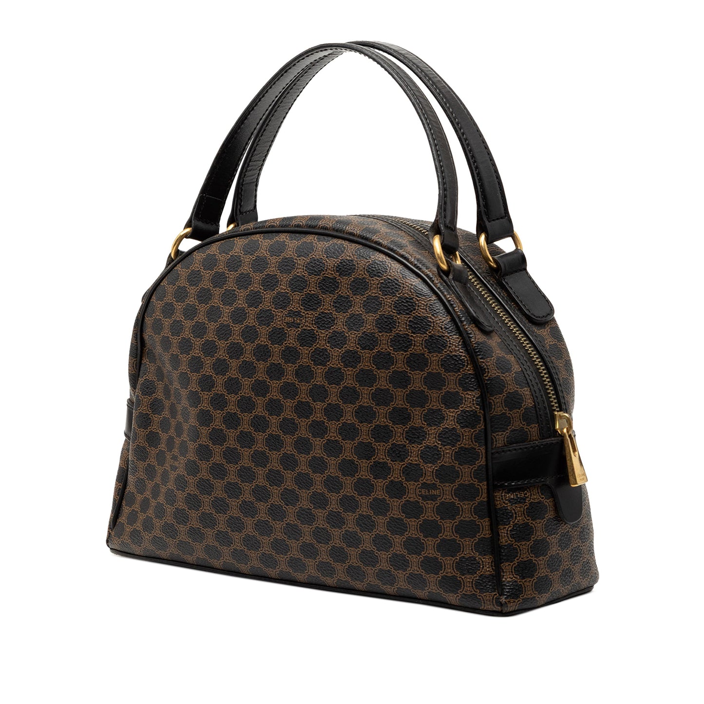 Celine Macadam Coated Canvas Dome Handbag