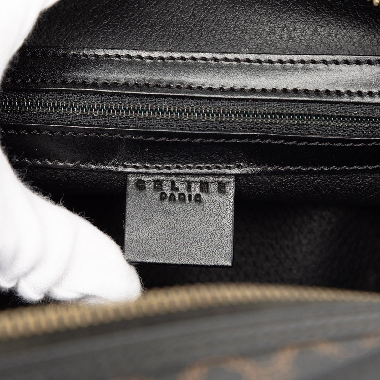 Celine Macadam Coated Canvas Dome Handbag