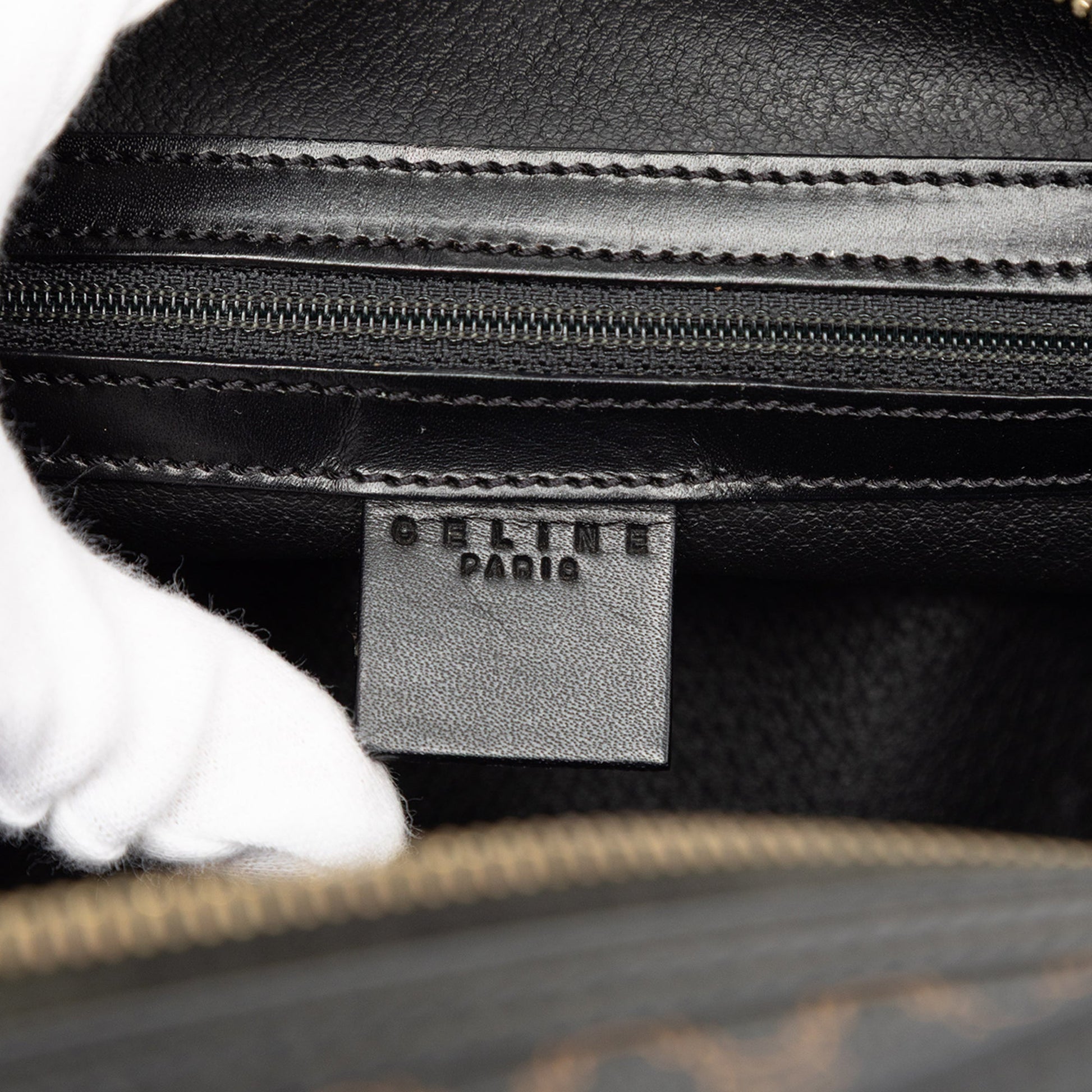Celine Macadam Coated Canvas Dome Handbag
