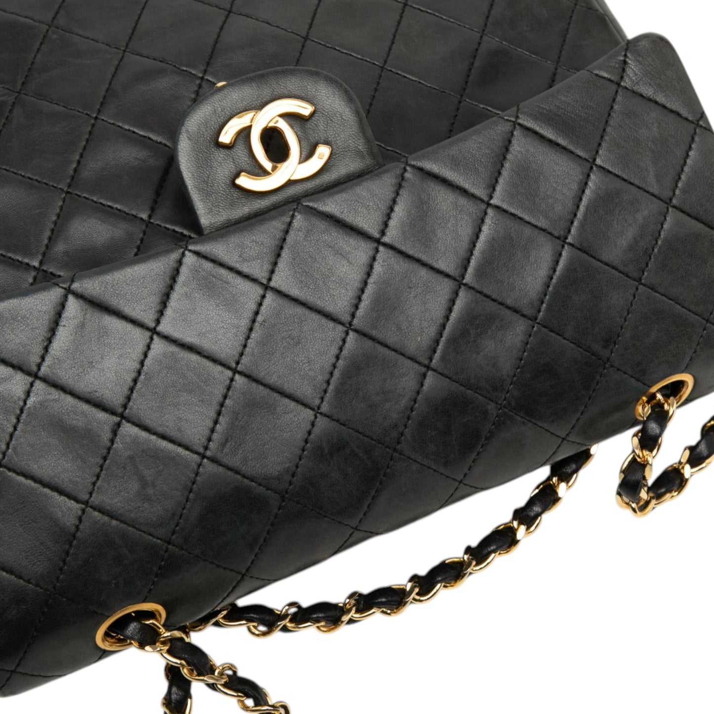 Medium Tall Classic Lambskin Double Flap