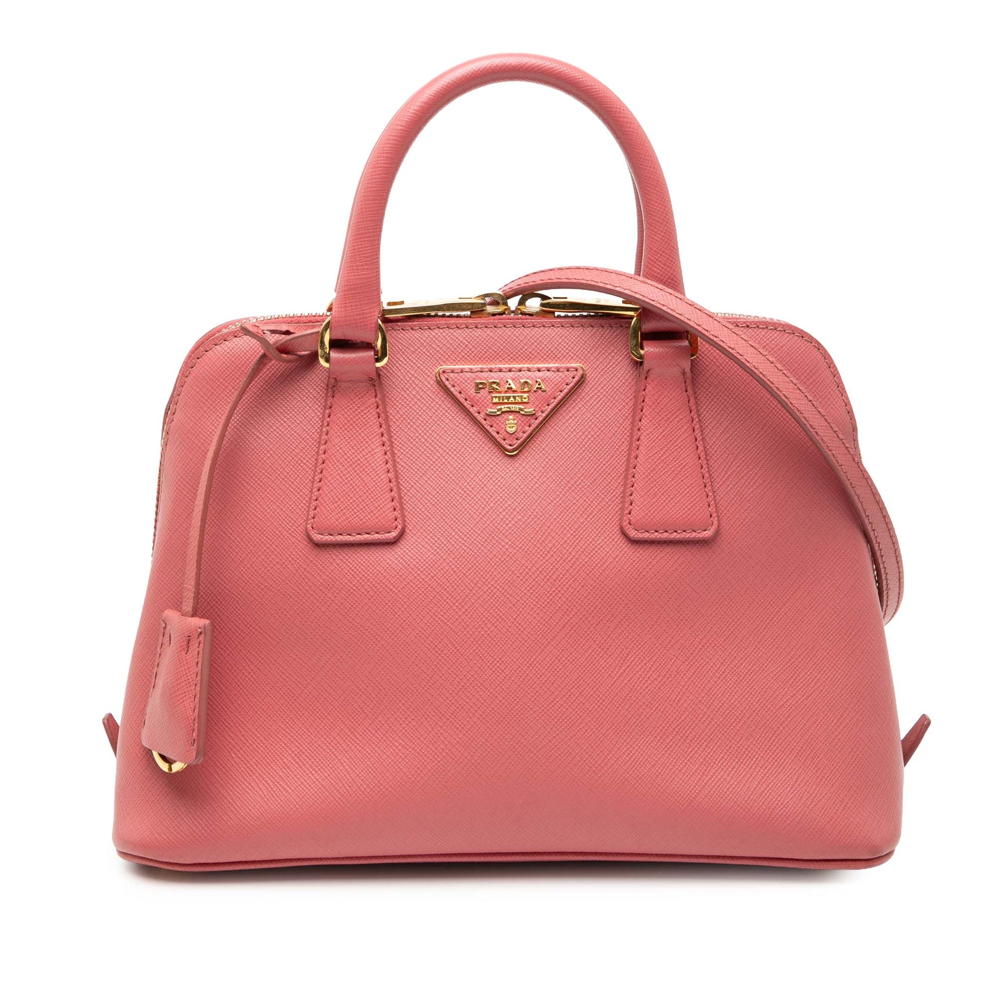 Prada Small Saffiano Lux Promenade Satchel