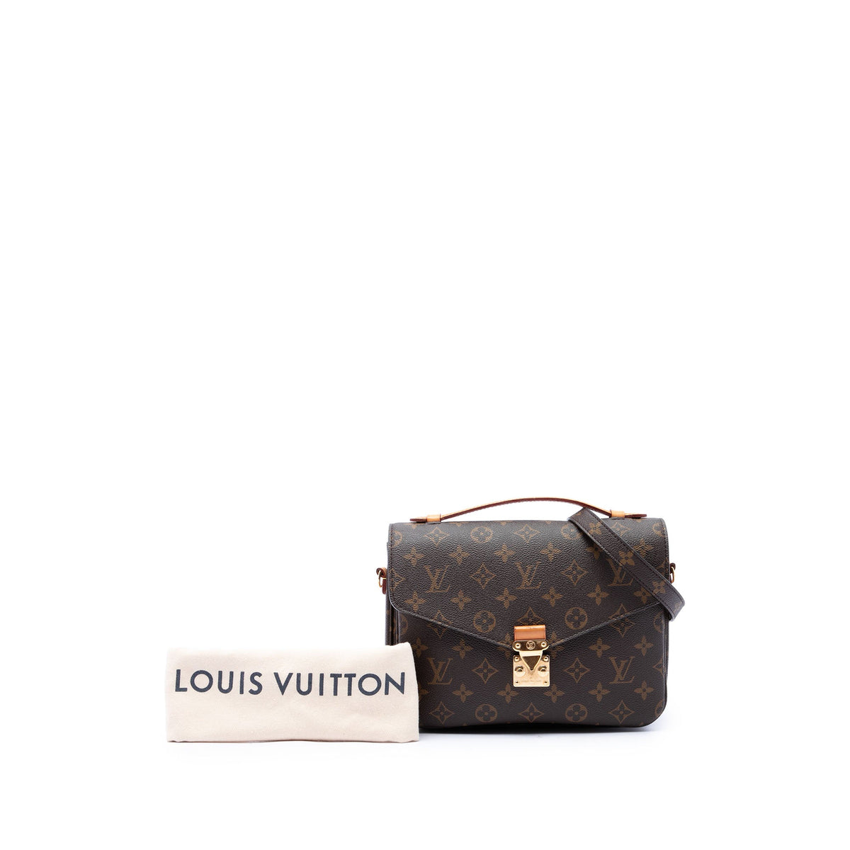 Louis Vuitton Monogram Pochette Metis — Brown