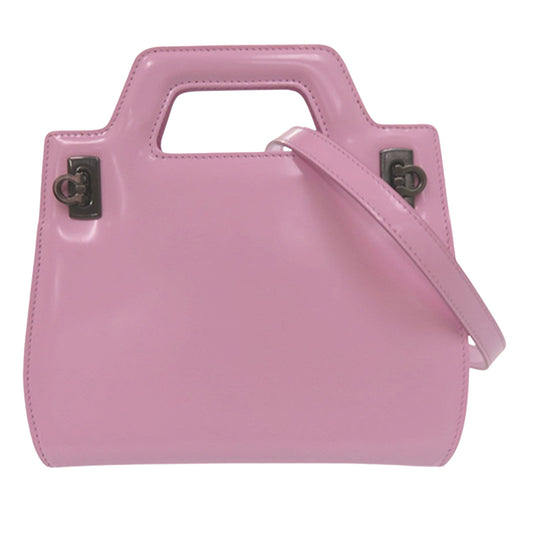 Ferragamo Micro Brushed Calfskin Wanda Top Handle Bag
