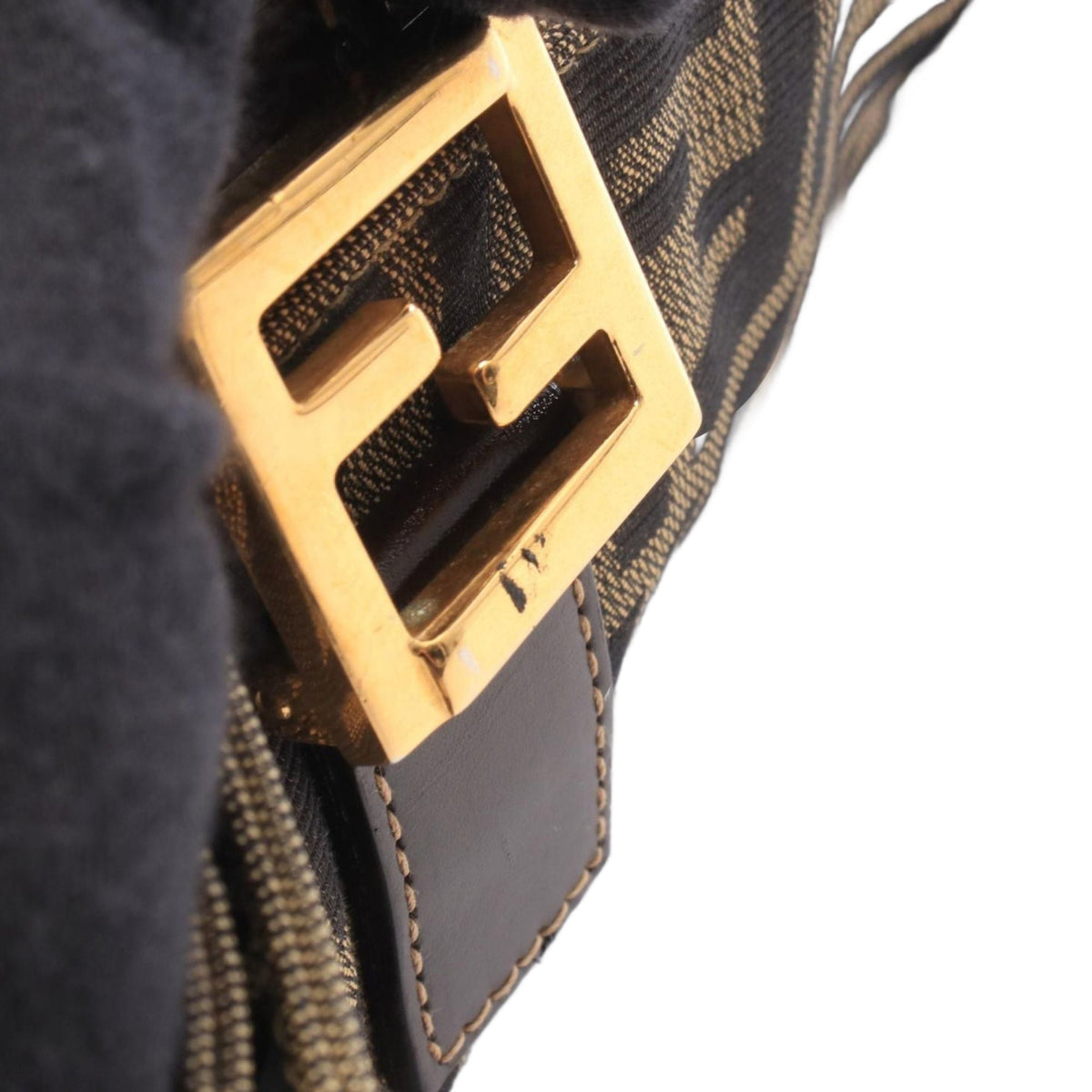 Fendi Zucca Canvas Handbag — Brown
