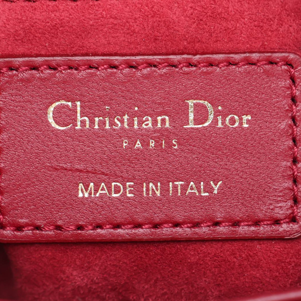 Dior Mini Lambskin Cannage Lady Dior