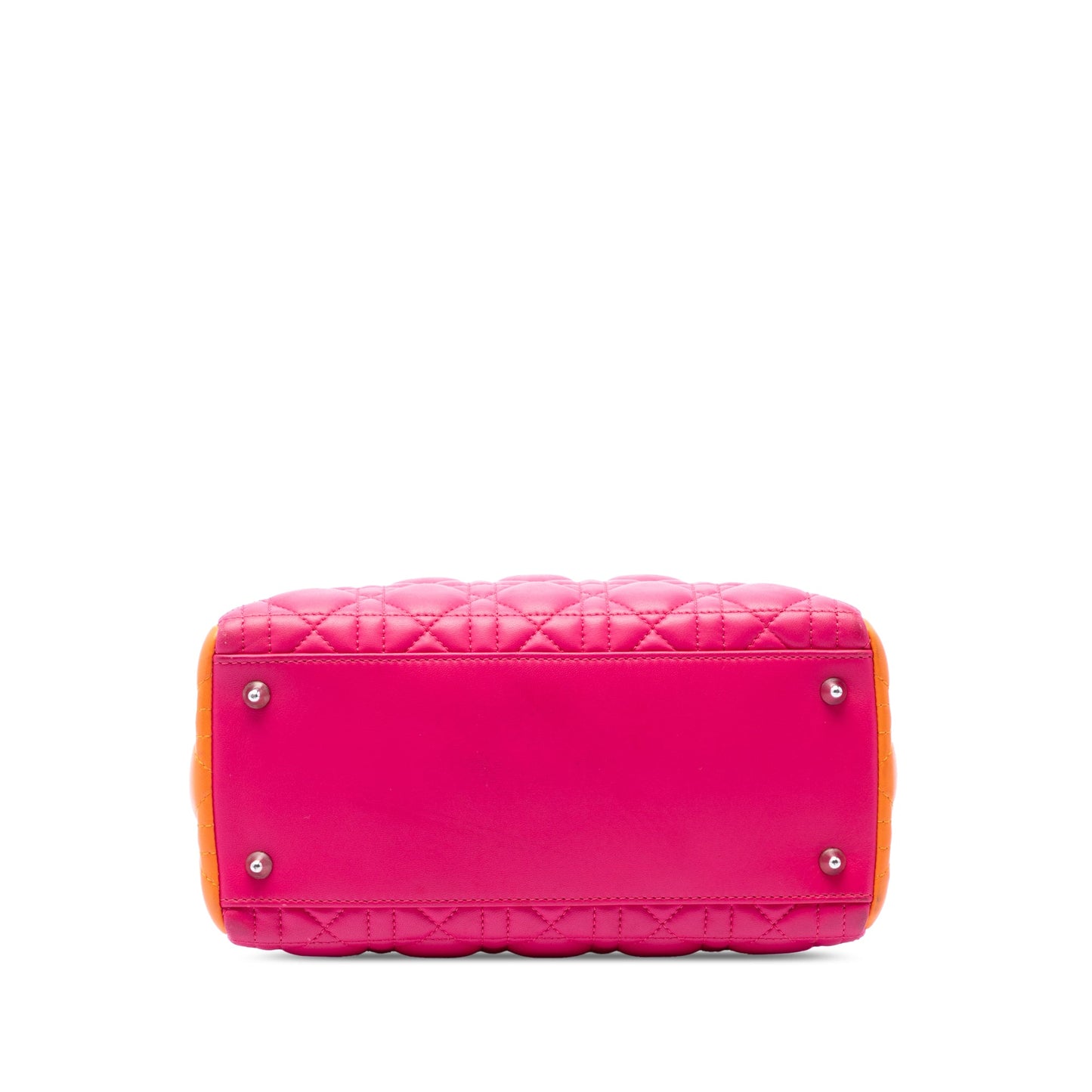 Dior Medium Tricolor Lambskin Cannage Lady Dior