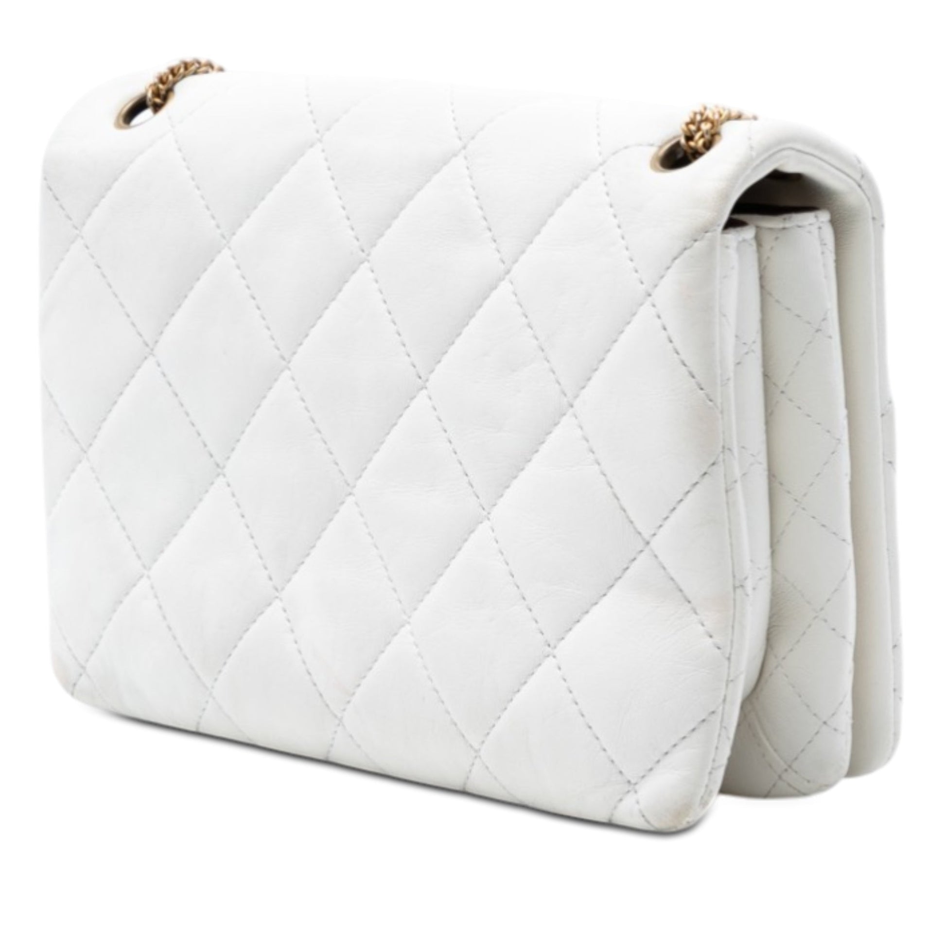 Chanel CC Quilted Lambskin Looping Chain Flap