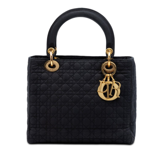 Dior Medium Nylon Microcannage Lady Dior