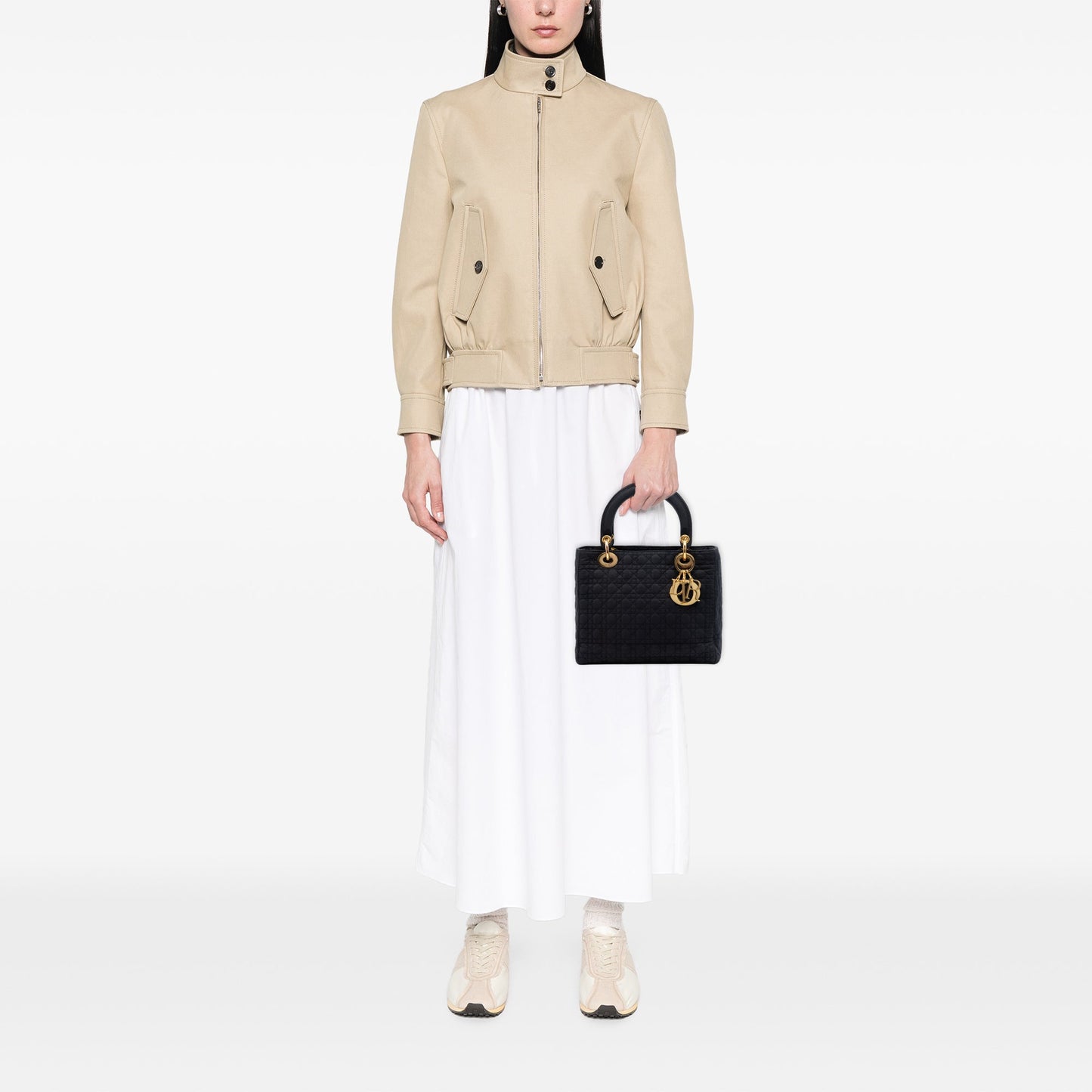 Dior Medium Nylon Microcannage Lady Dior