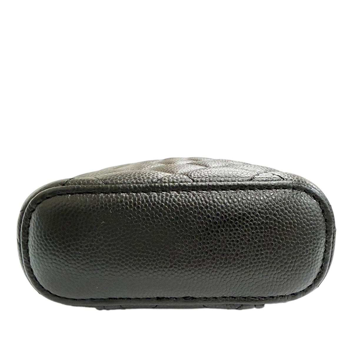 Chanel CC Quilted Caviar Phone Holder With Chain