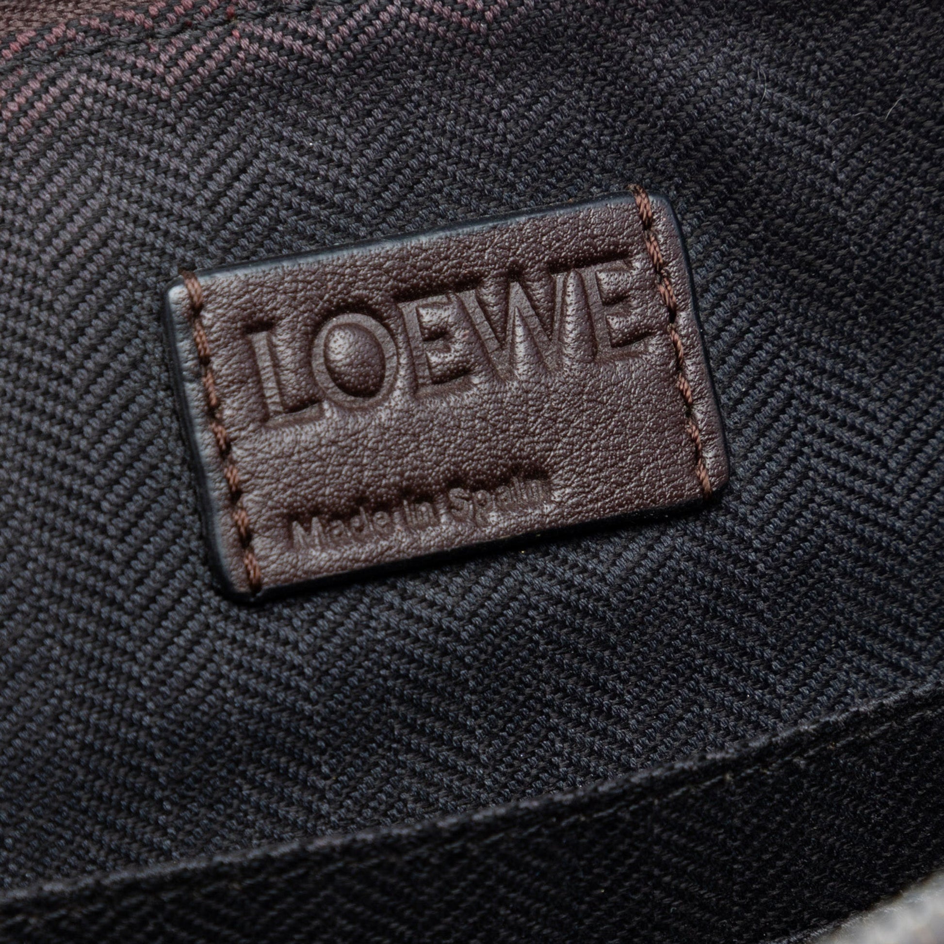 LOEWE Tricolor Leather Puzzle Clutch