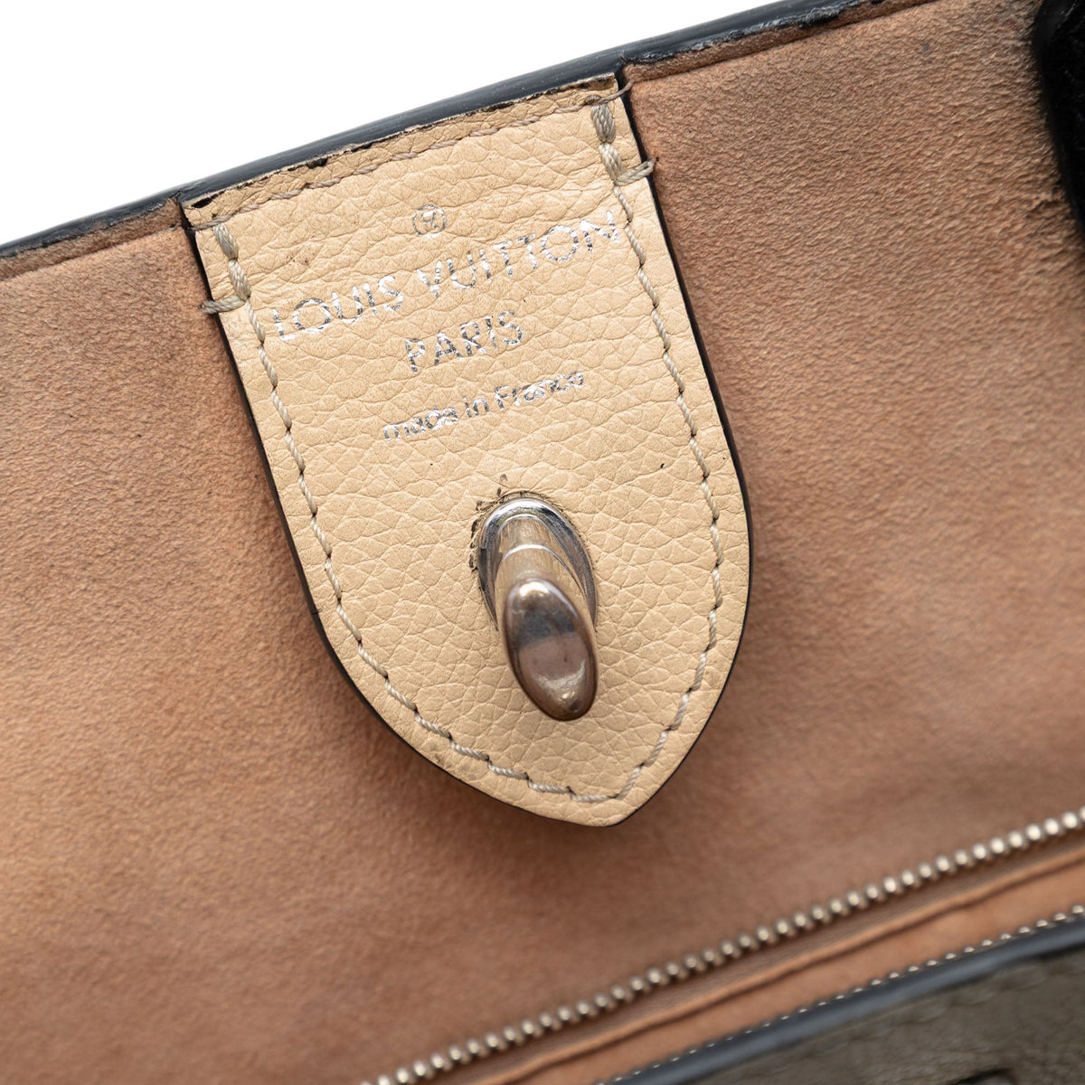 Louis Vuitton Bicolor Calfskin LockMe Cabas — Beige
