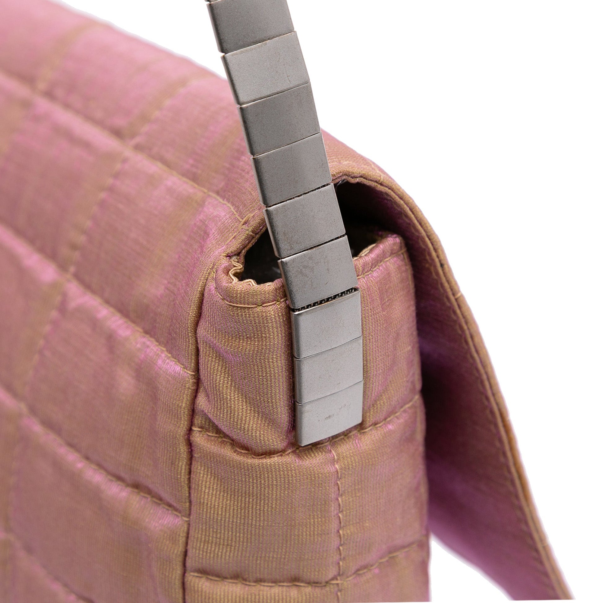 Chanel Quilted Iridescent Nylon Mademoiselle Flap