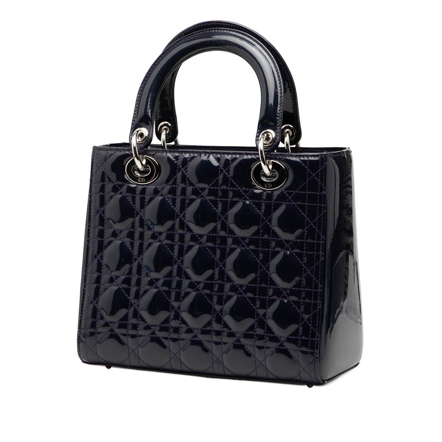 Dior Medium Patent Cannage Lady Dior