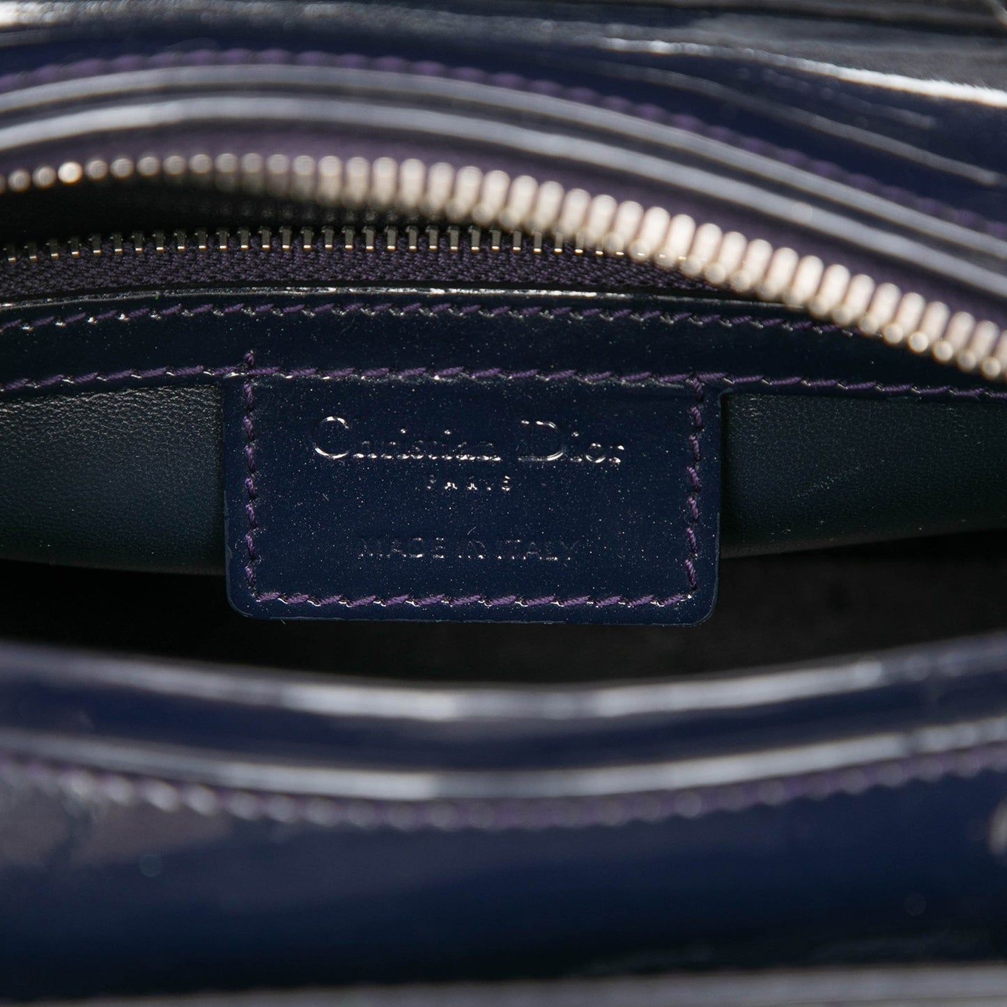 Dior Medium Patent Cannage Lady Dior