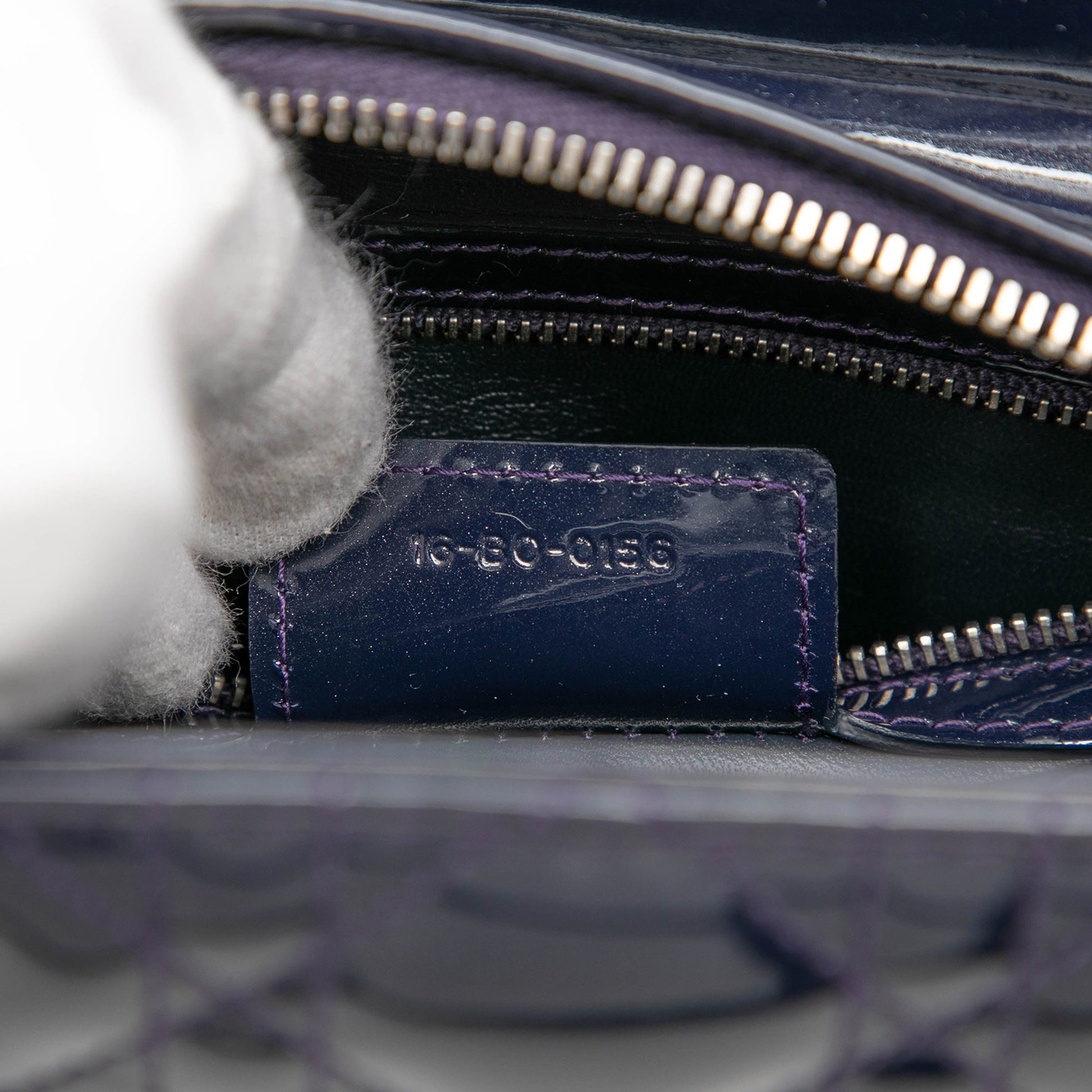 Dior Medium Patent Cannage Lady Dior
