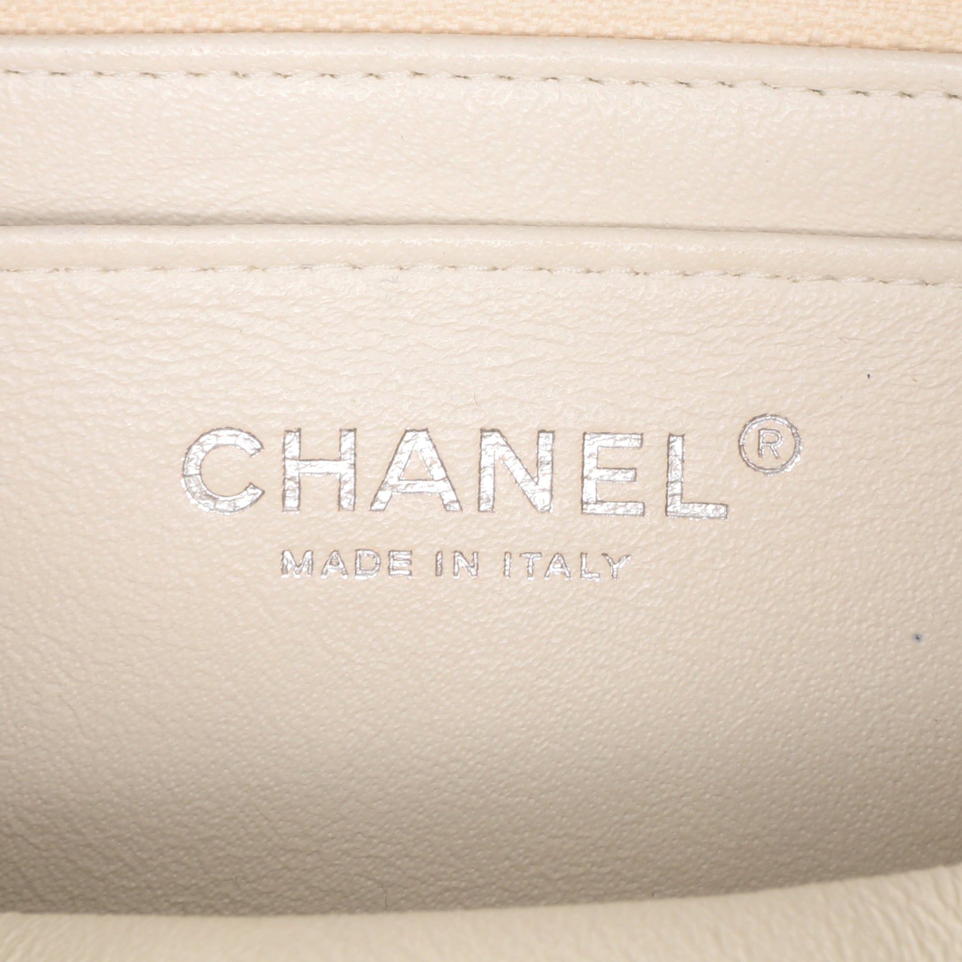 Chanel Mini Square Classic Crumpled Calfskin Single Flap