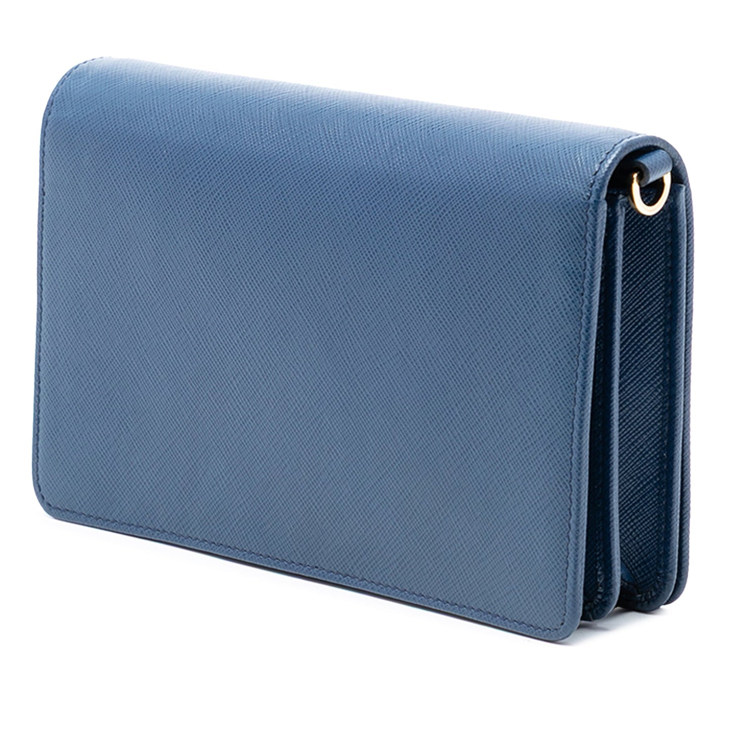 Prada Saffiano Lux Monochrome Wallet on Chain