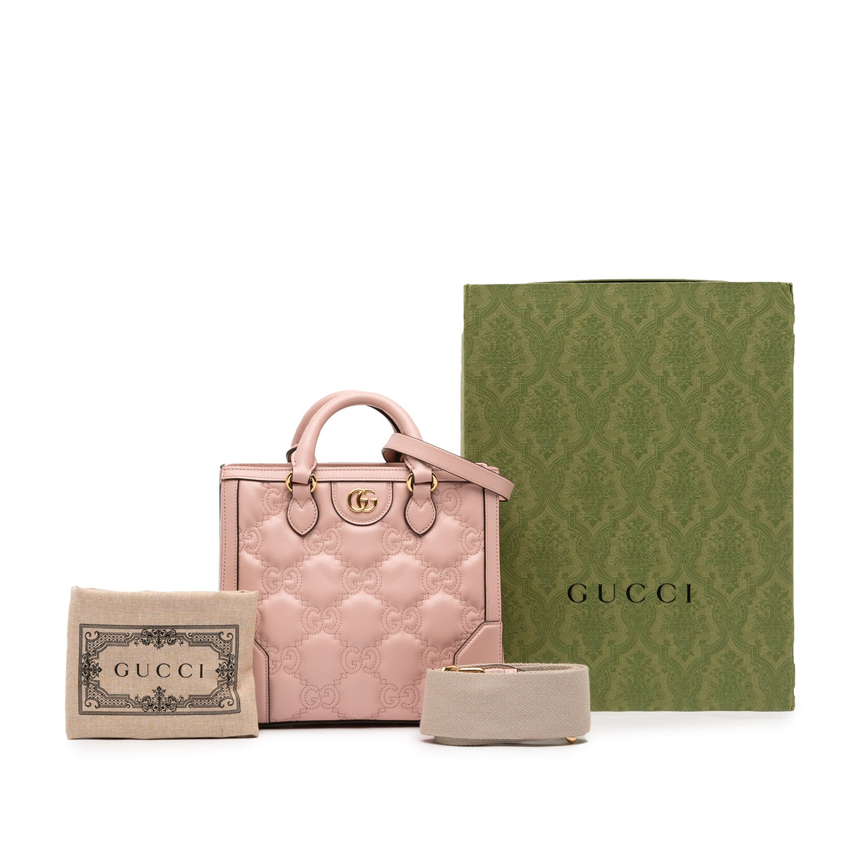 Gucci Mini GG Matelasse Leather Top Handle Bag