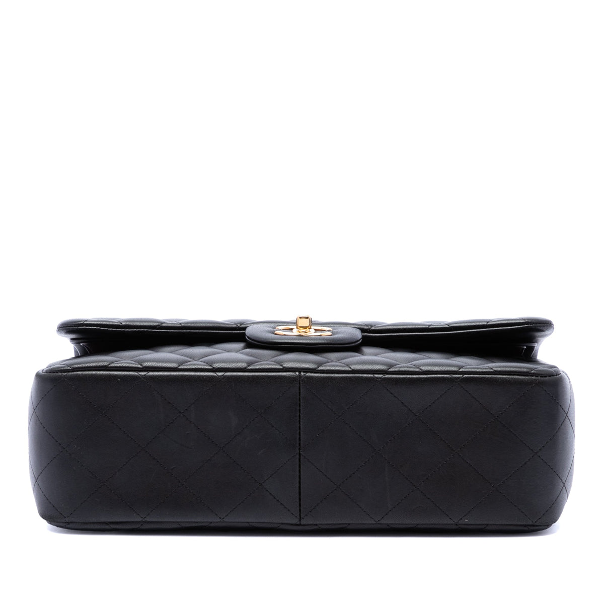 Chanel Jumbo Classic Lambskin Double Flap — Black
