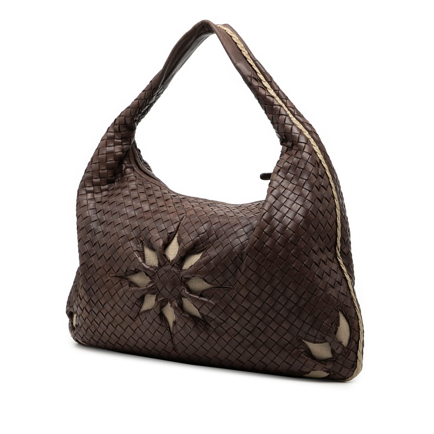 Bottega Veneta Large Nappa Intrecciato Floral Cutout Veneta Hobo