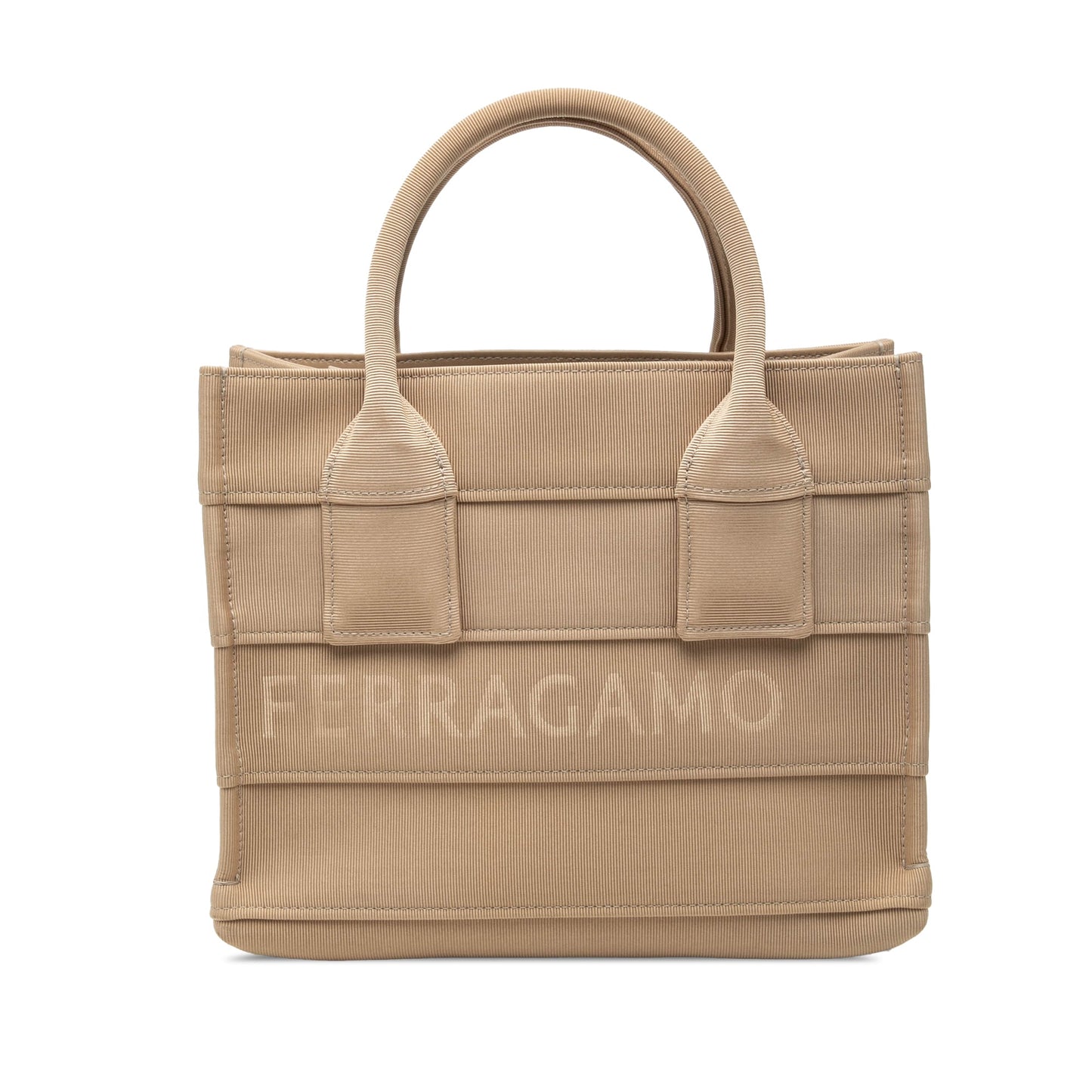 Ferragamo Small Canvas Signature Tote