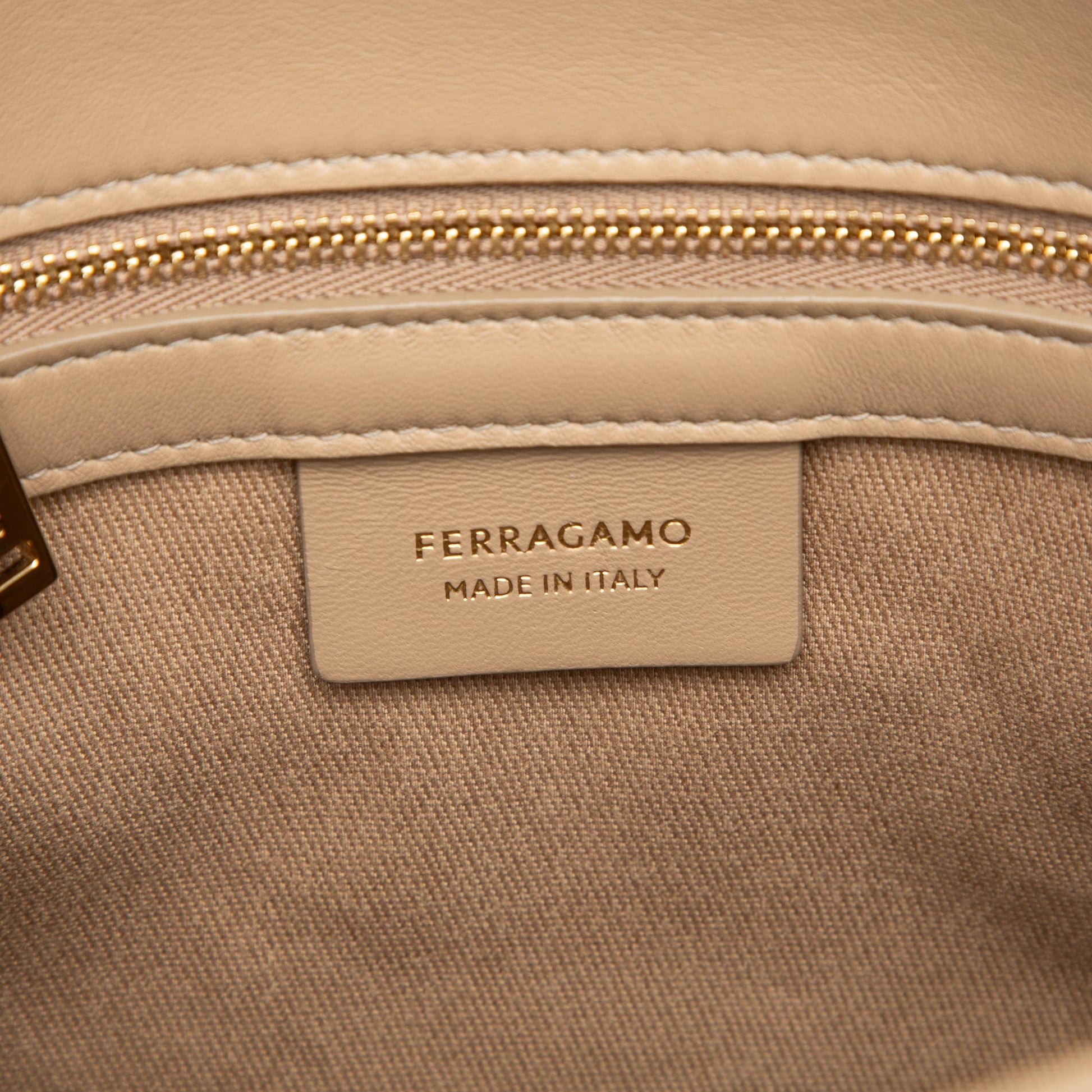 Ferragamo Small Canvas Signature Tote