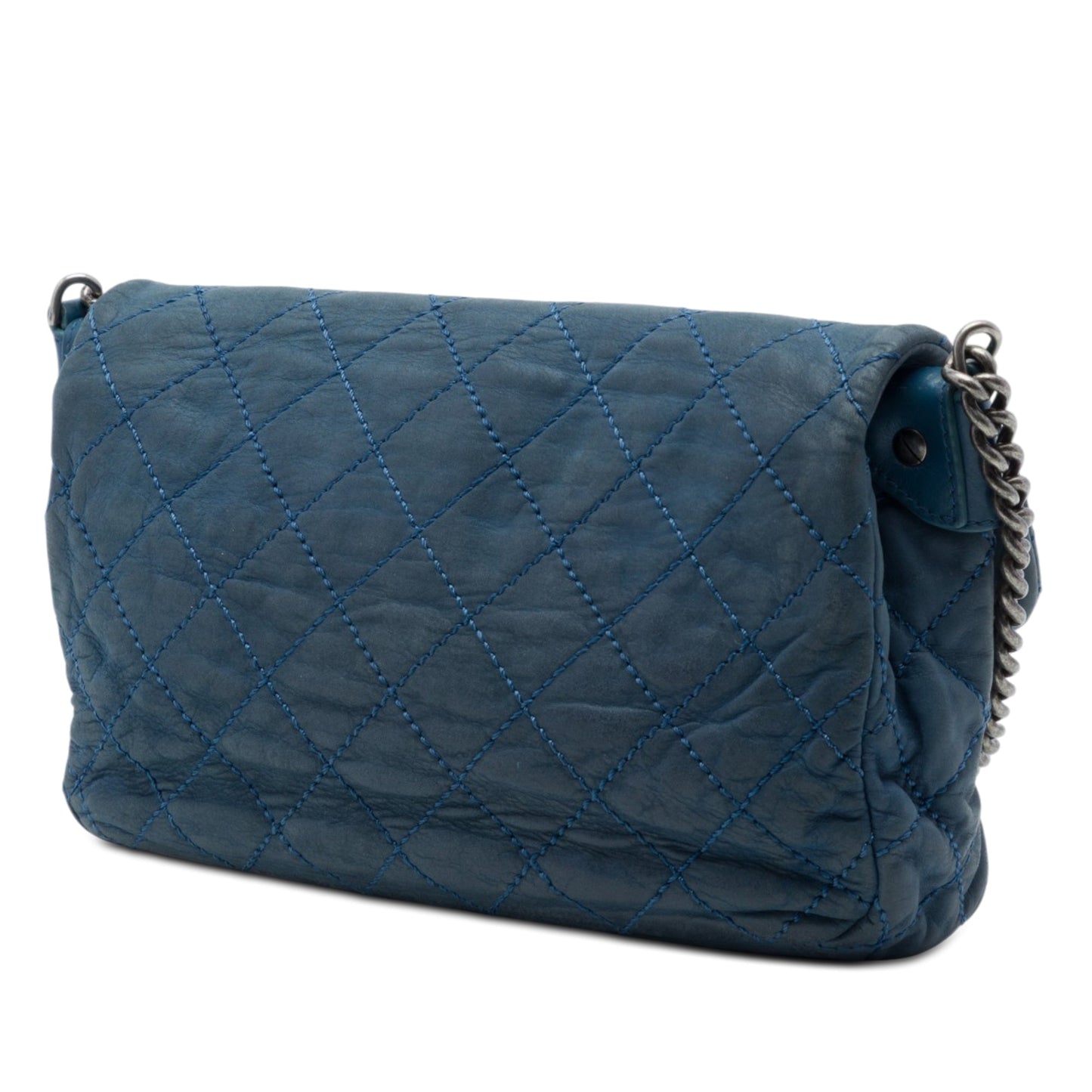Chanel Medium Quilted Iridescent Calfskin Coco Daily Flap